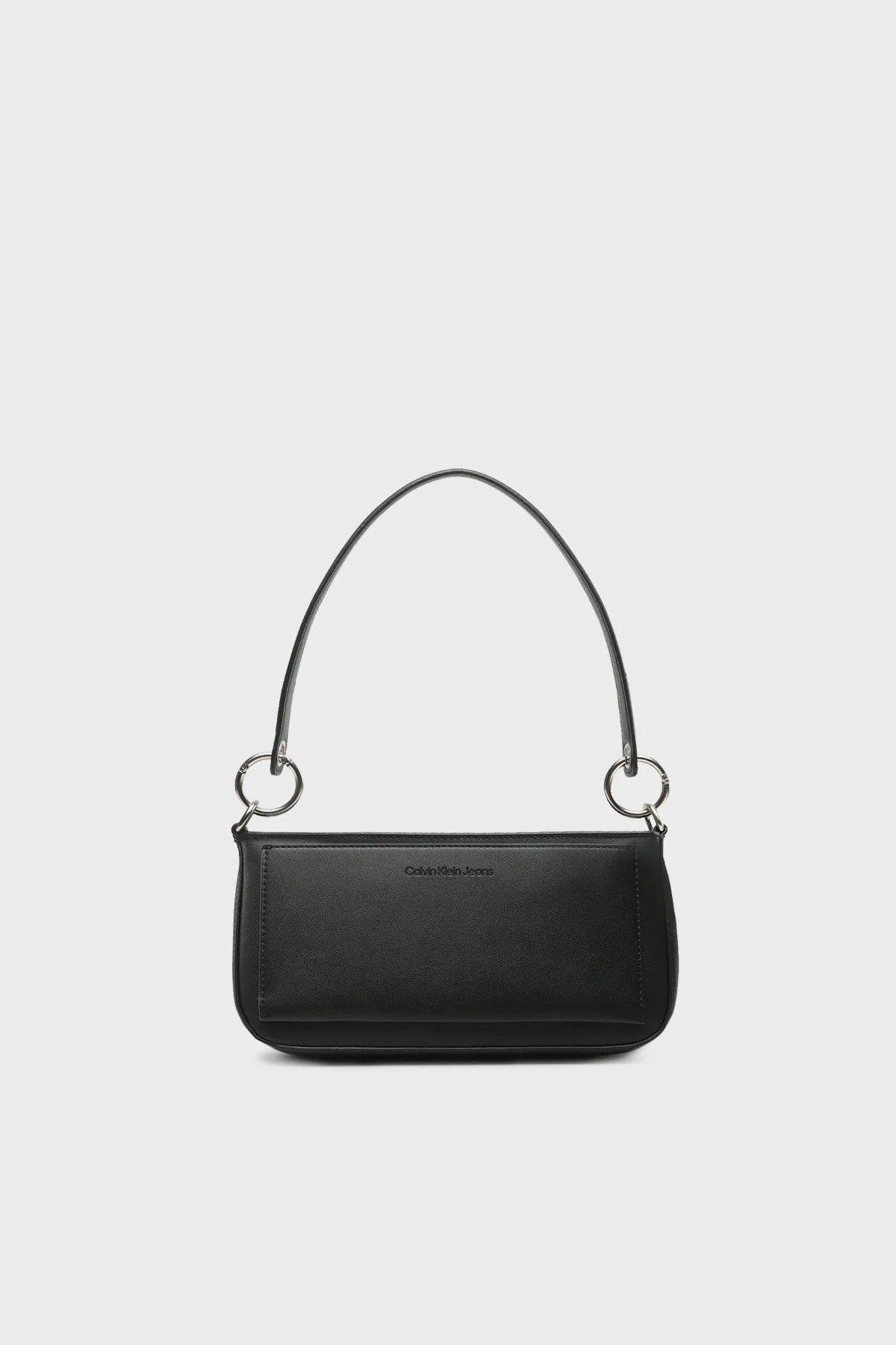 Calvin Klein Logolu Fermuarlı Mini K60K6106790GN Bayan Çanta K60K610679 0GN SİYAH - 4