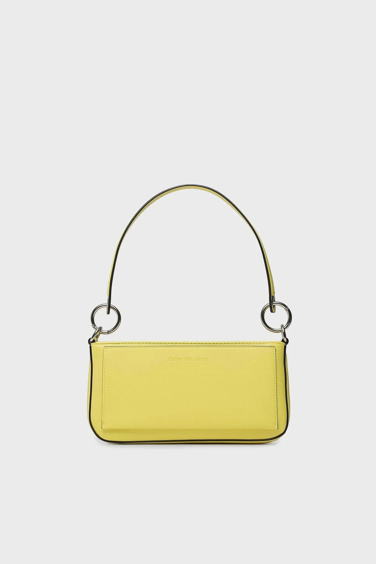 Calvin Klein Logolu Fermuarlı Mini K60K610679LAE Bayan Çanta K60K610679 LAE SARI - 4