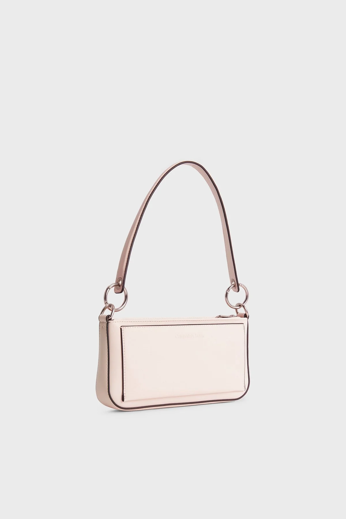 Calvin Klein Logolu Fermuarlı Mini K60K610679TGE Bayan Çanta K60K610679 TGE PUDRA - 4