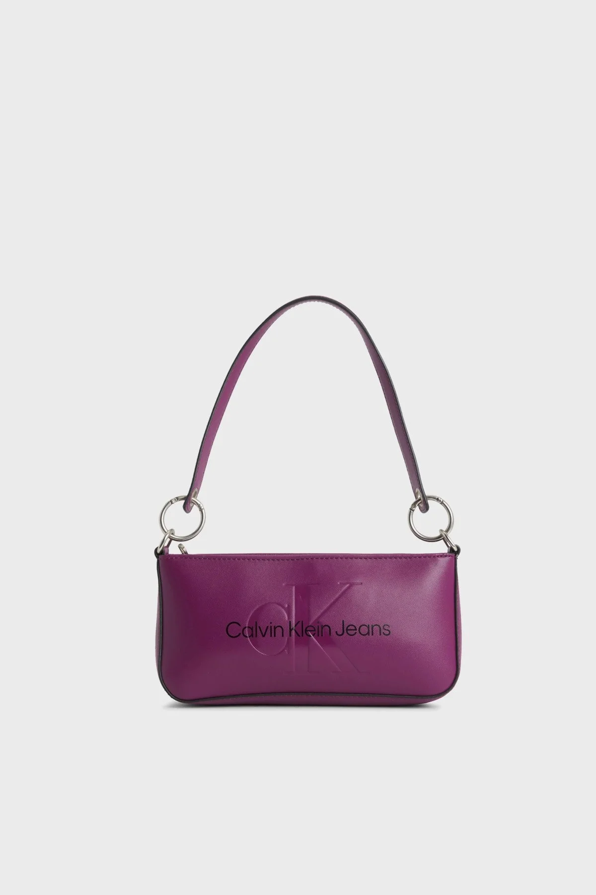 Calvin Klein Logolu Fermuarlı Mini K60K610679VAC Bayan Çanta K60K610679 VAC MOR - 1