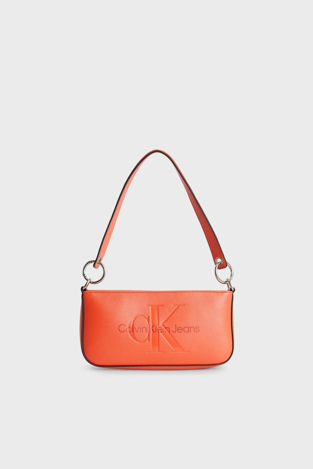 Calvin Klein Logolu Fermuarlı Mini K60K610679XBS Bayan Çanta K60K610679 XBS TURUNCU - 1