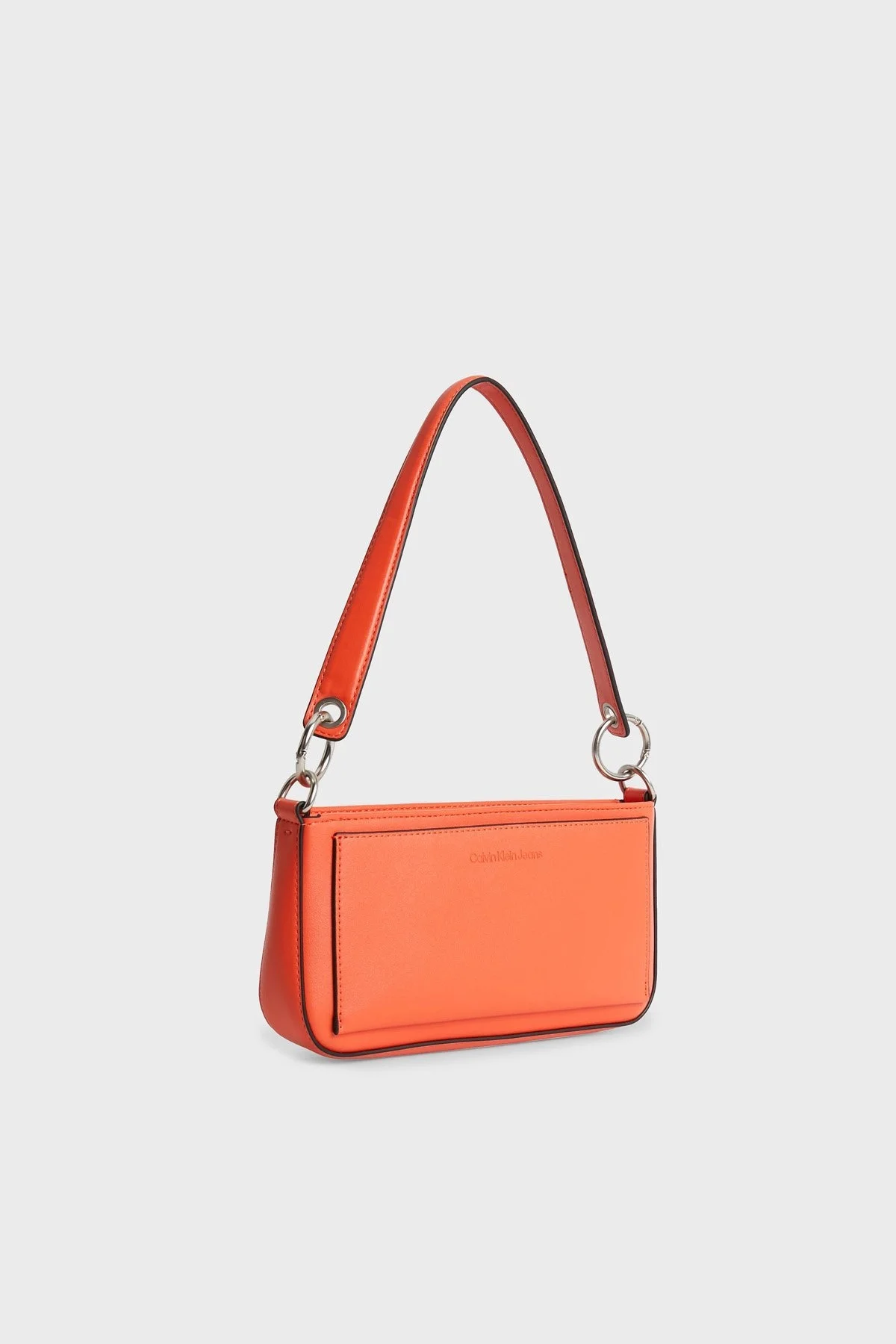 Calvin Klein Logolu Fermuarlı Mini K60K610679XBS Bayan Çanta K60K610679 XBS TURUNCU - 4