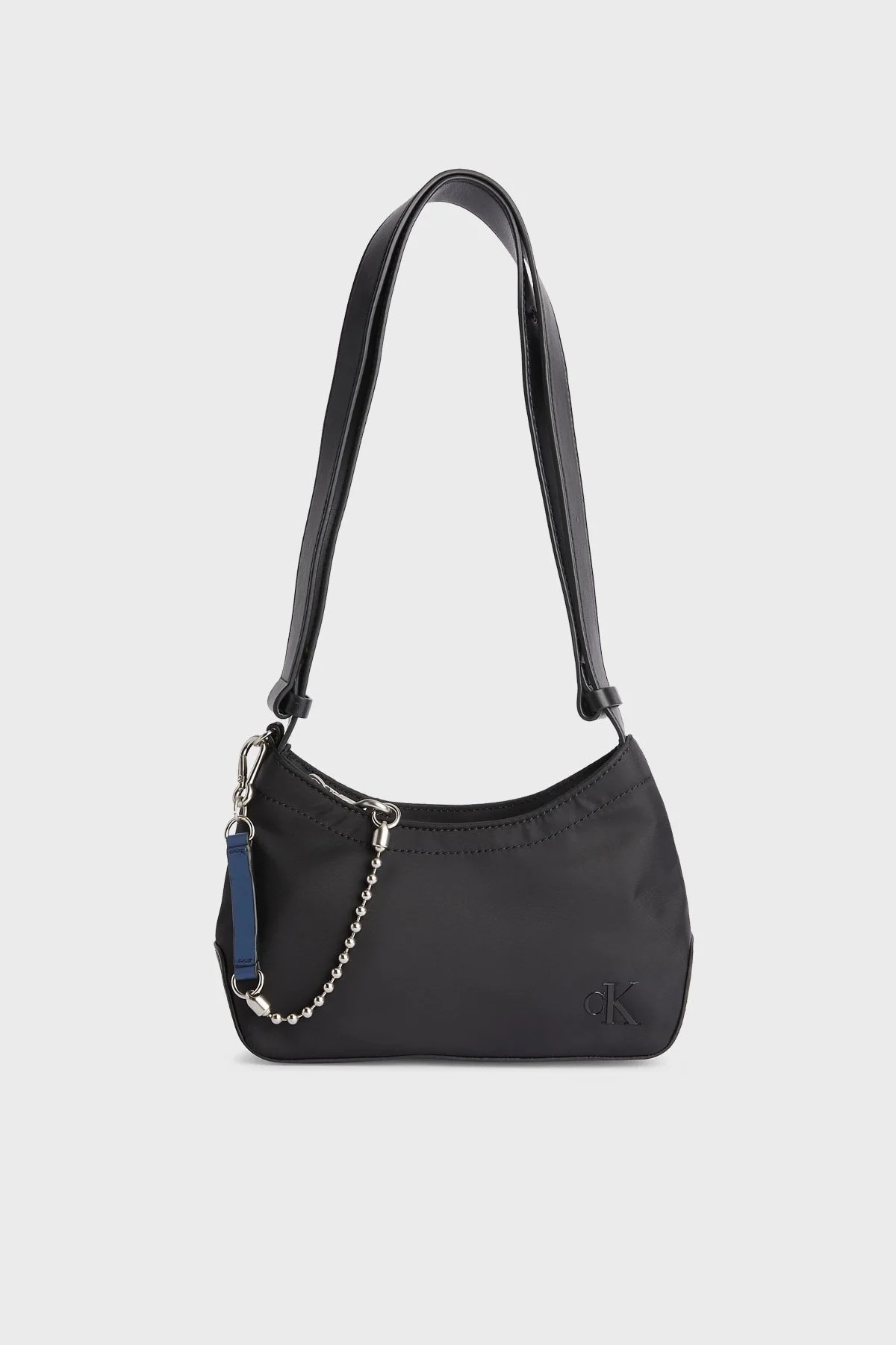 Calvin Klein Logolu Fermuarlı Omuz Bayan Çanta K60K610312 BDS SİYAH - 1