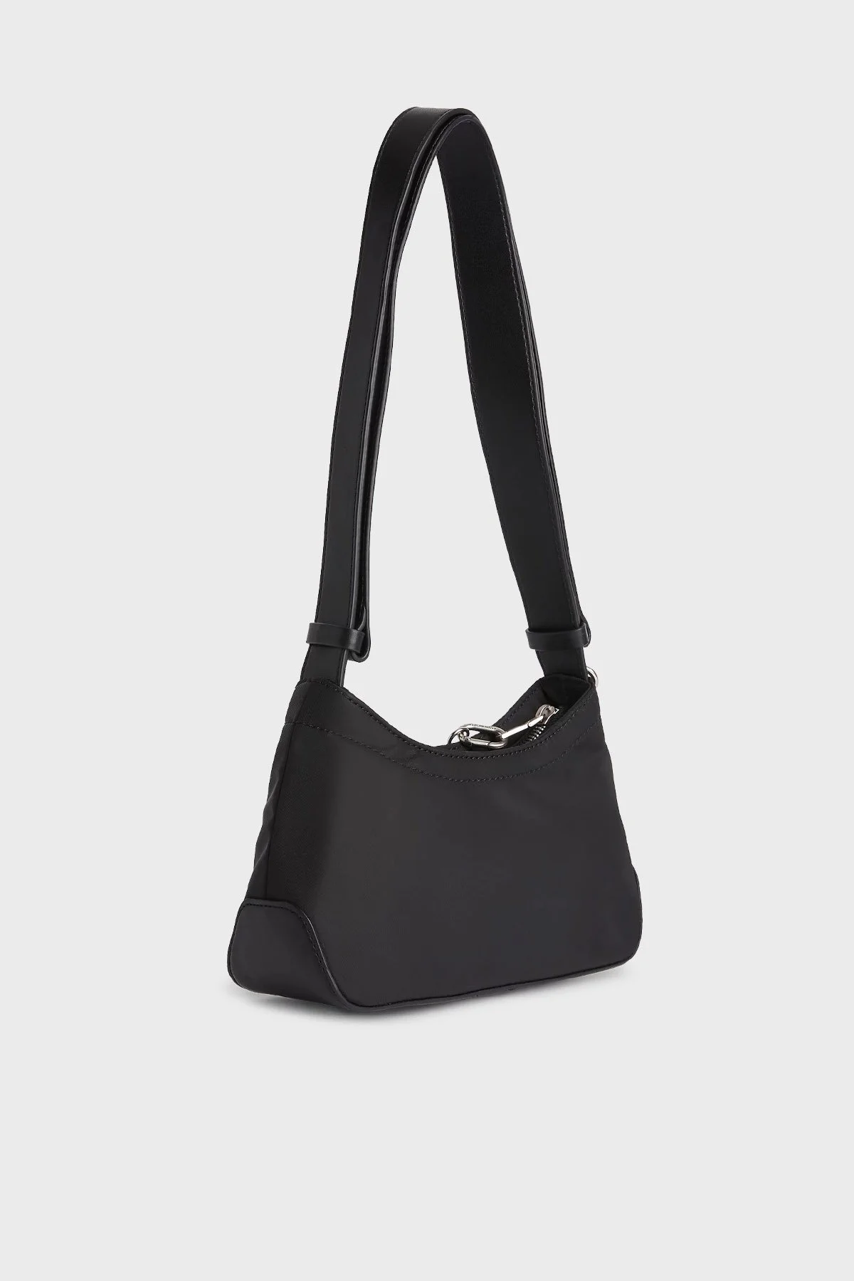 Calvin Klein Logolu Fermuarlı Omuz Bayan Çanta K60K610312 BDS SİYAH - 4