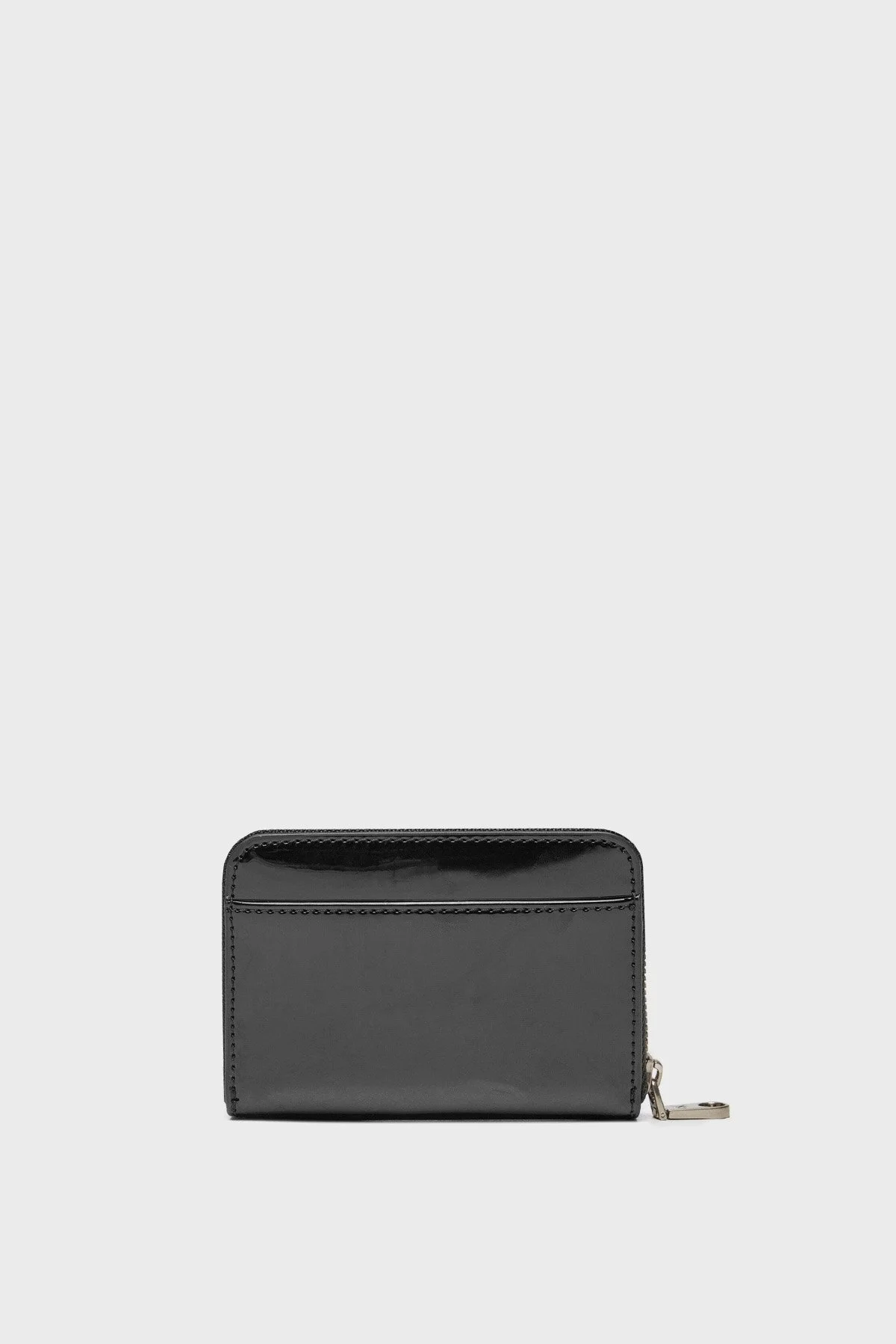 Calvin Klein Logolu Fermuarlı Rugan K60K613059BEH Bayan Cüzdan K60K613059 BEH SİYAH - 6
