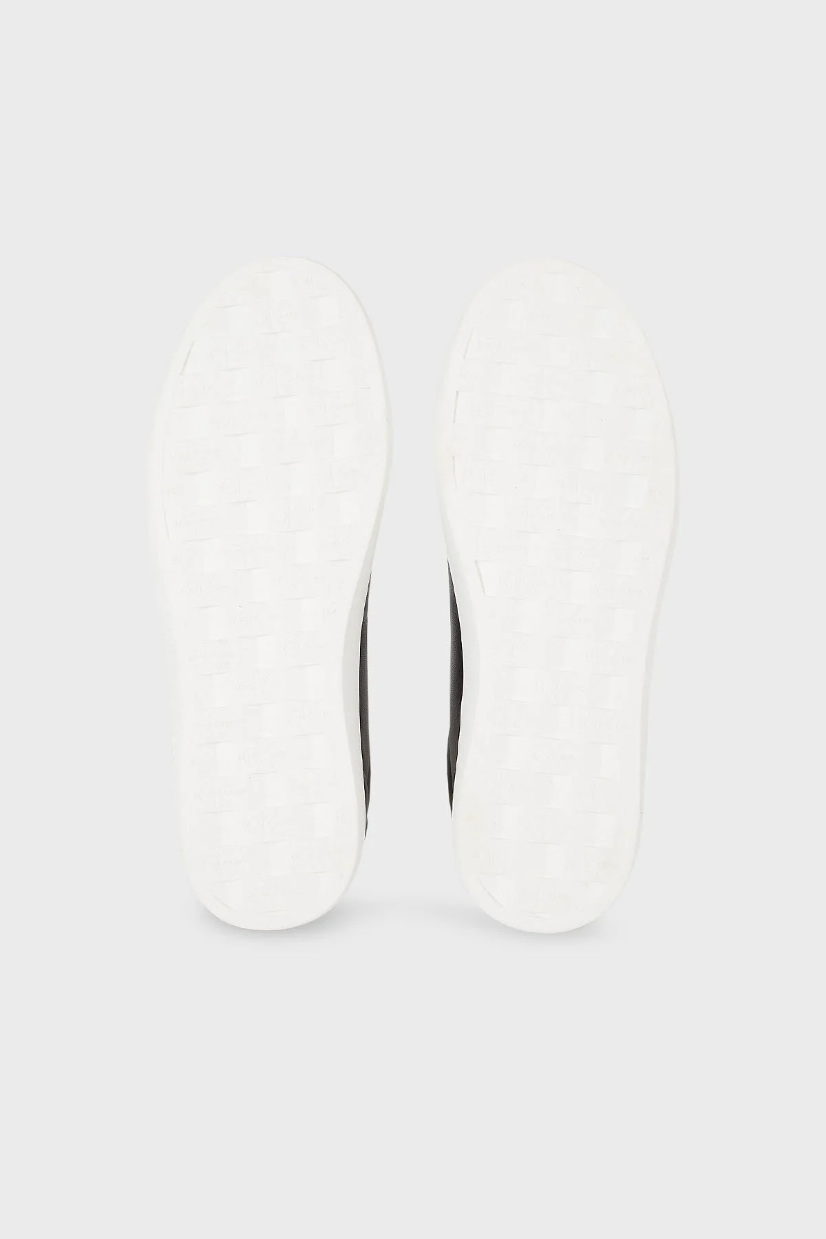 Calvin Klein Logolu Hakiki Deri Sneaker YW0YW01269BEH Bayan Ayakkabı YW0YW01269 BEH SİYAH-BEYAZ - 6
