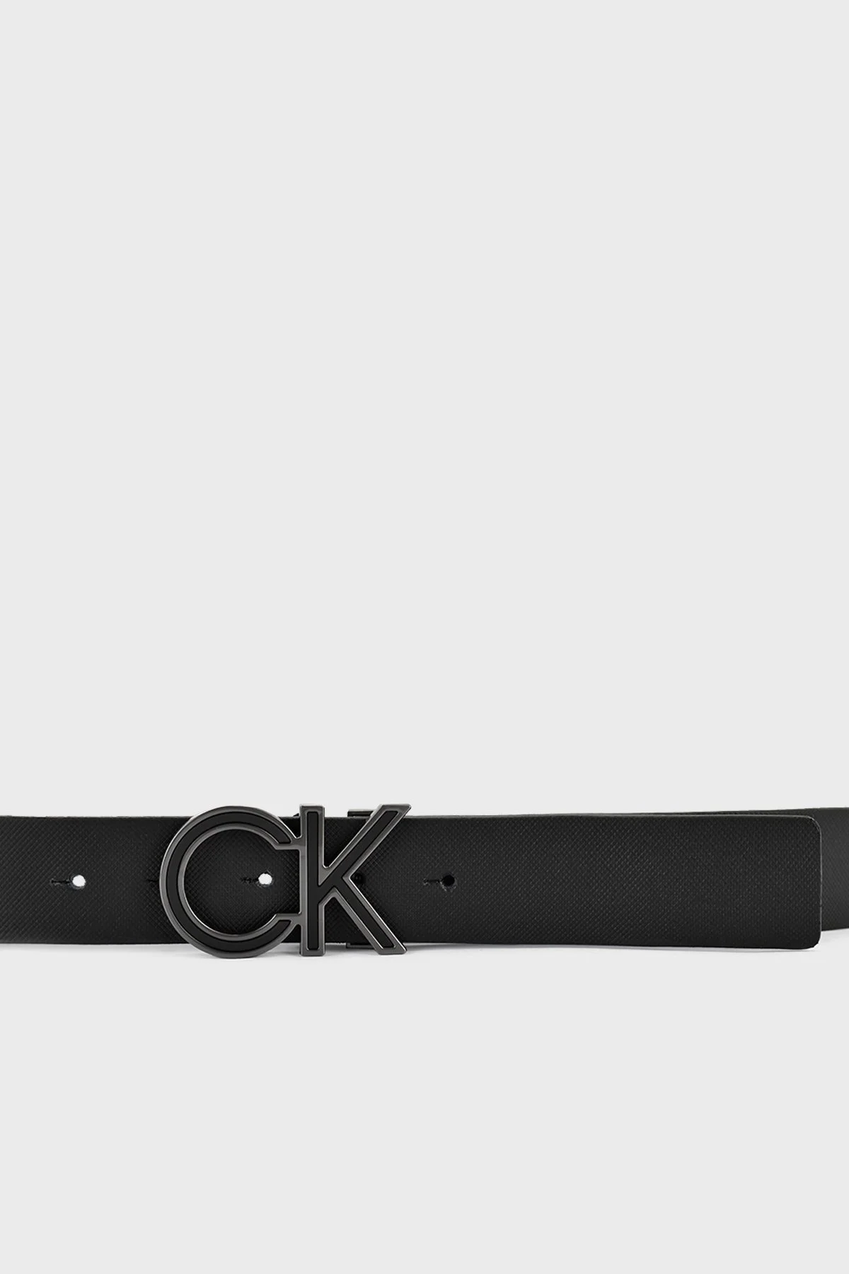 Calvin Klein Logolu Hakiki Deri Erkek Kemer K50K509750 01Q SİYAH - 2