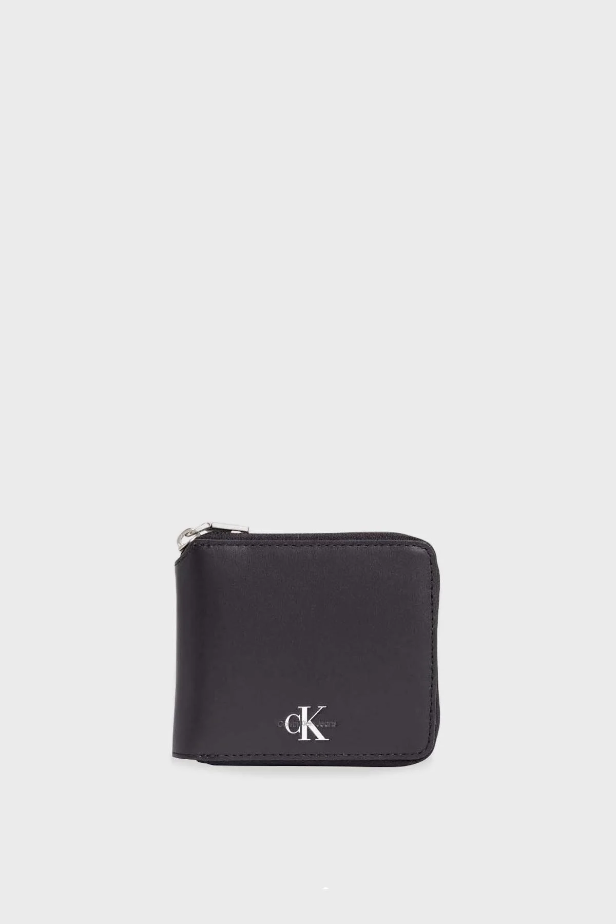 Calvin Klein Logolu Hakiki Deri K50K510726BDS Erkek Cüzdan K50K510726 BDS SİYAH - 1