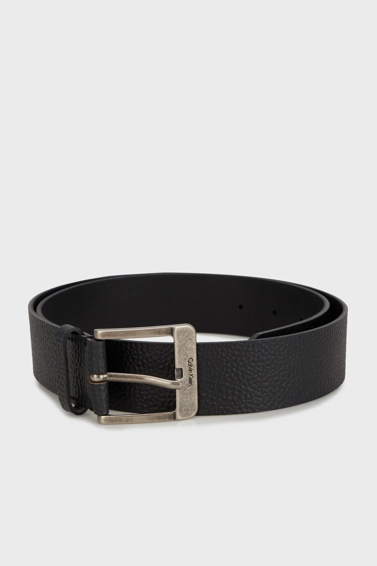 Calvin Klein Logolu Hakiki Deri K50K512608BEH Erkek Kemer K50K512608 BEH SİYAH - 1