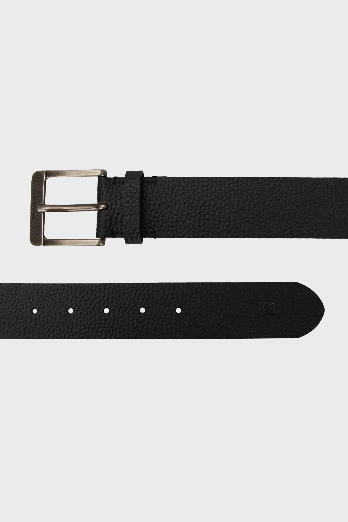 Calvin Klein Logolu Hakiki Deri K50K512608BEH Erkek Kemer K50K512608 BEH SİYAH - 2