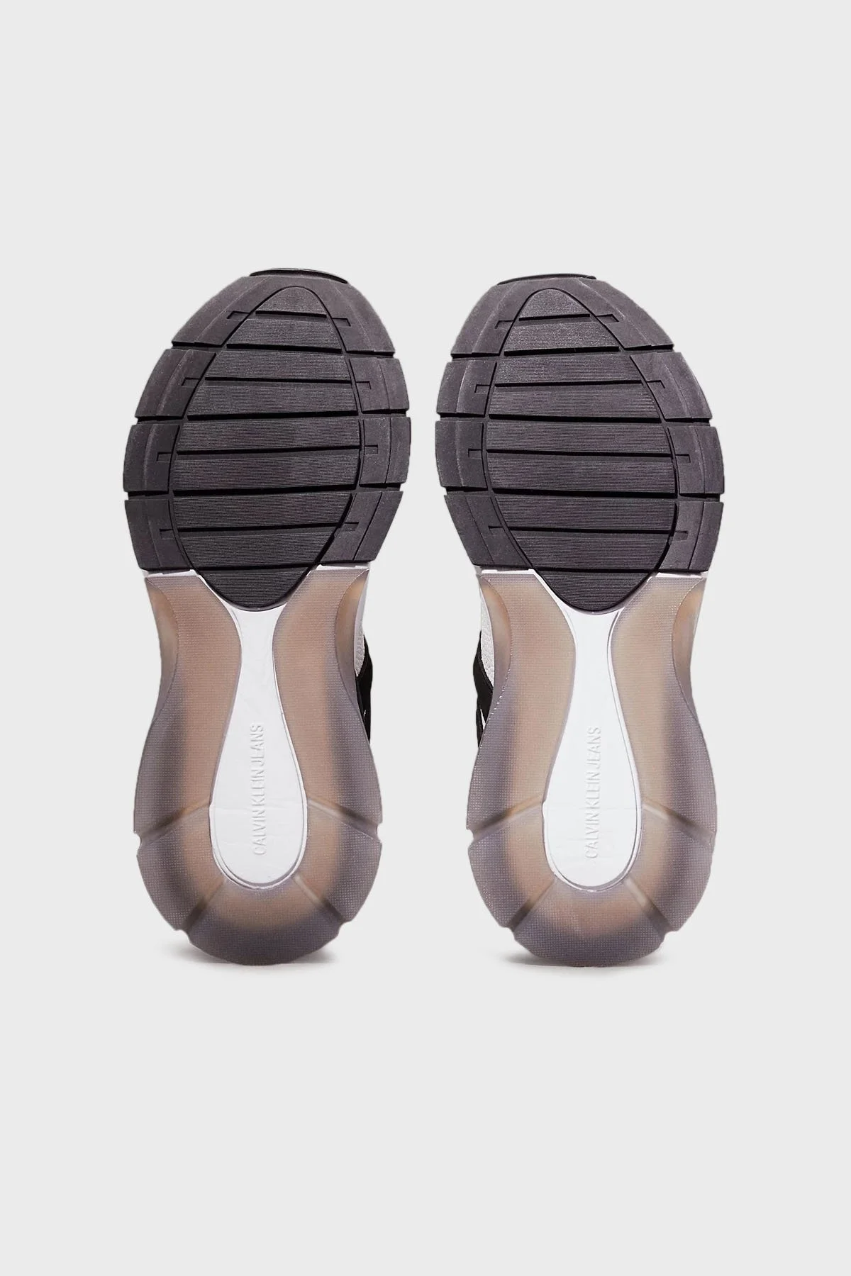 Calvin Klein Logolu Hakiki Deri Platform Taban Sneaker YW0YW015770GM Bayan Ayakkabı YW0YW01577 0GM SİYAH-BEYAZ - 6