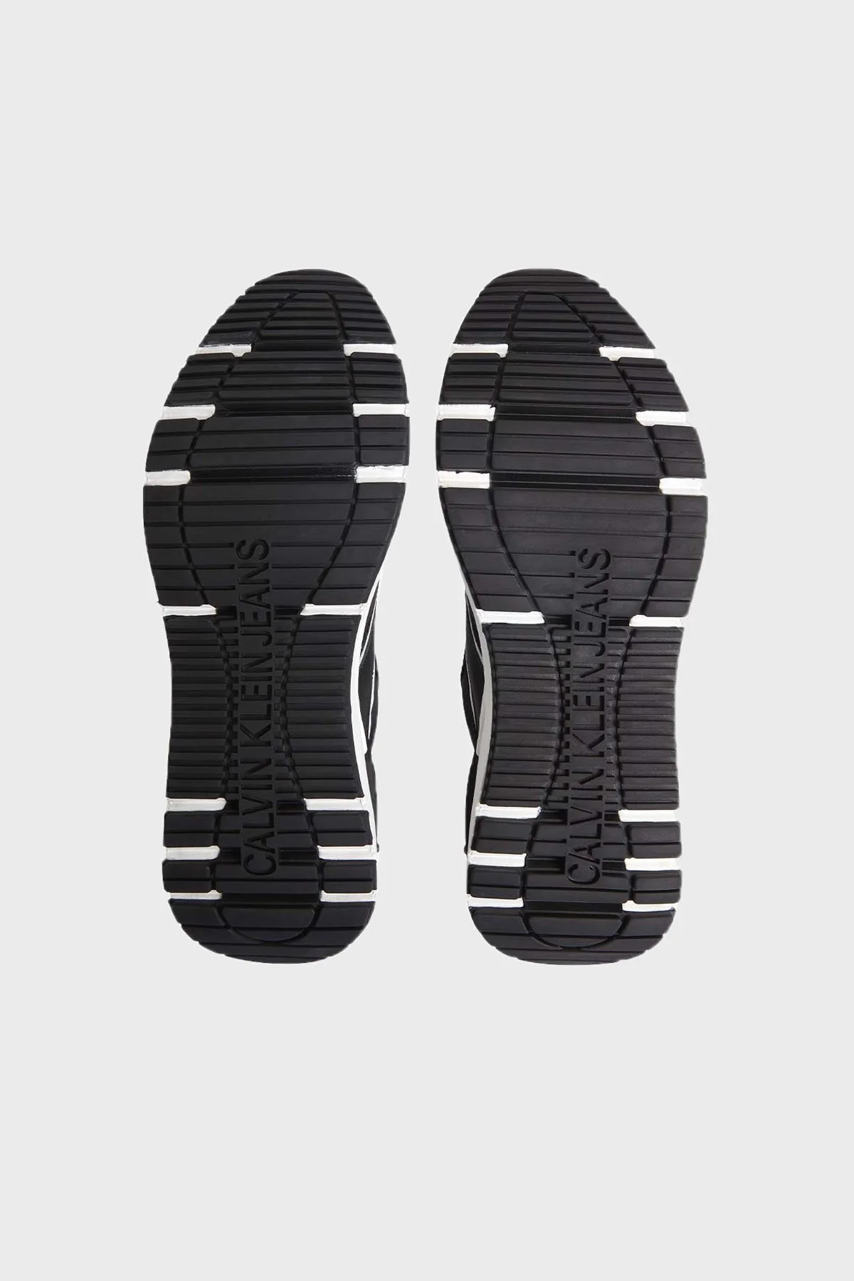 Calvin Klein Logolu Hakiki Deri Sneaker Erkek Ayakkabı YM0YM00588 0GM SİYAH - 6