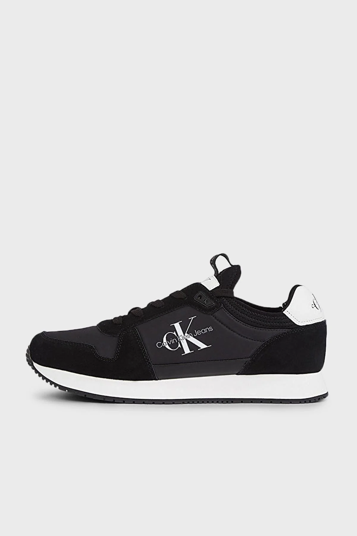 Calvin Klein Logolu Hakiki Deri Sneaker YM0YM005530GQ Erkek Ayakkabı YM0YM00553 0GQ SİYAH-BEYAZ - 2