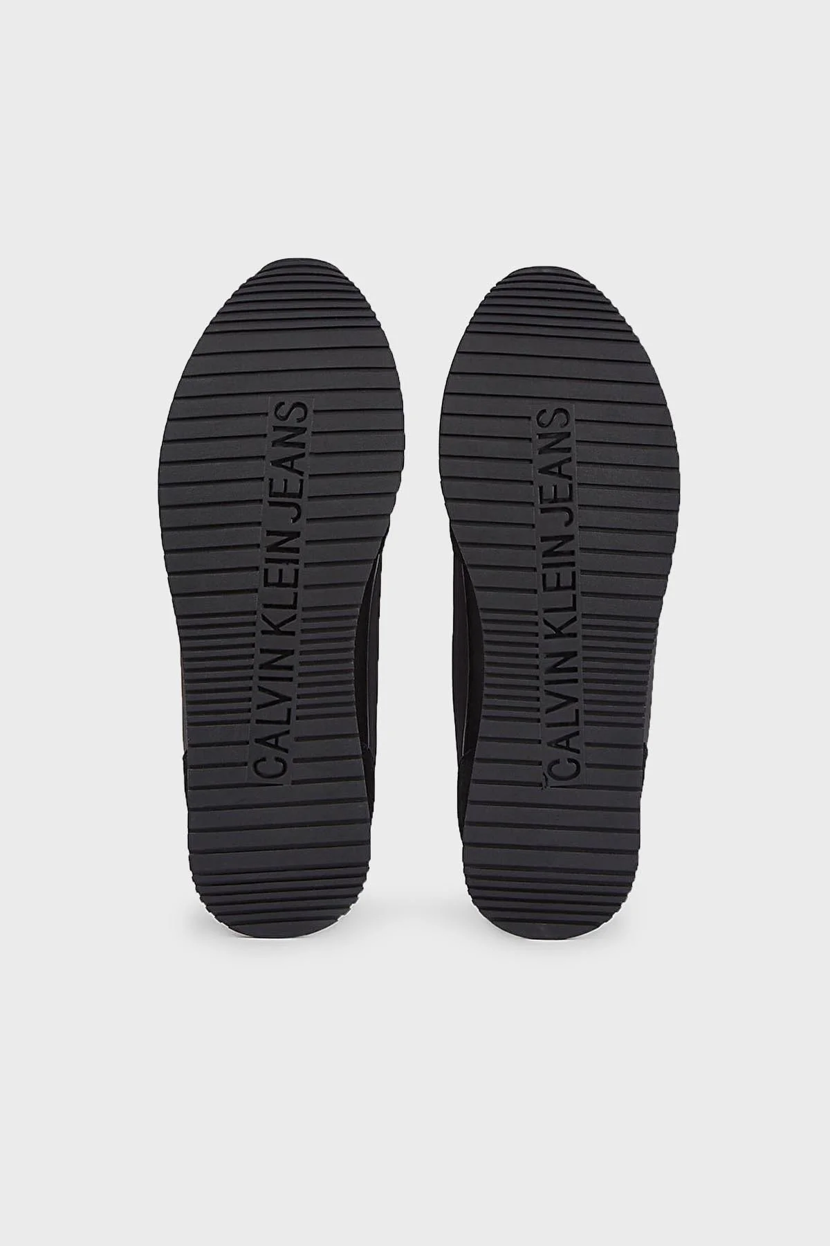 Calvin Klein Logolu Hakiki Deri Sneaker YM0YM005530GQ Erkek Ayakkabı YM0YM00553 0GQ SİYAH-BEYAZ - 12