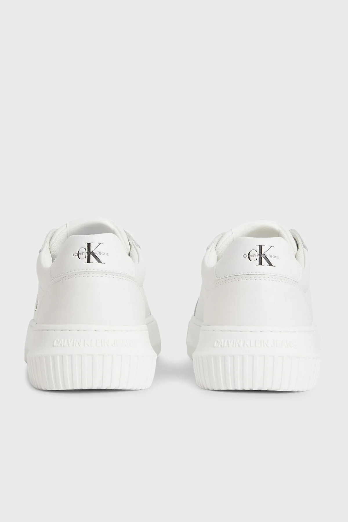 Calvin Klein Logolu Hakiki Deri Sneaker YW0YW00823YBR Bayan Ayakkabı YW0YW00823 YBR BEYAZ - 8