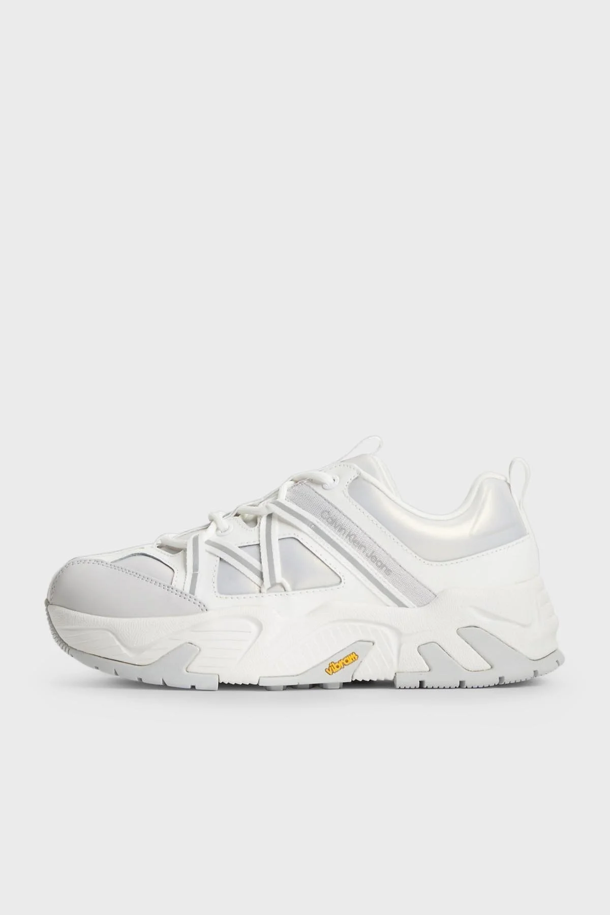 Calvin Klein Logolu Hakiki Deri Sneaker YW0YW01062YBR Bayan Ayakkabı YW0YW01062 YBR BEYAZ - 2
