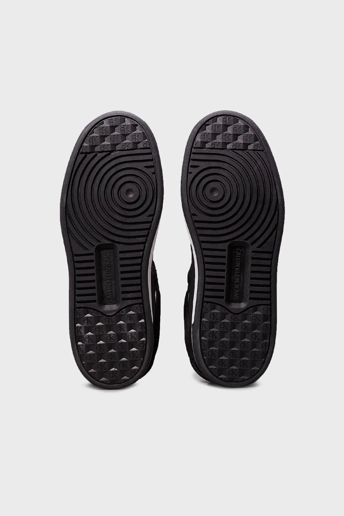 Calvin Klein Logolu Hakiki Deri Sneaker YW0YW015790GM Bayan Ayakkabı YW0YW01579 0GM SİYAH-BEYAZ - 12