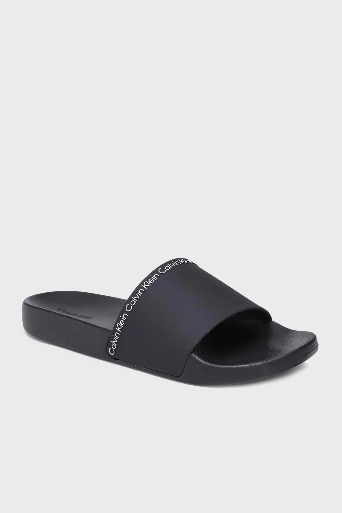 Calvin Klein Logolu HM0HM00981BEH Erkek Terlik HM0HM00981 BEH SİYAH - 2