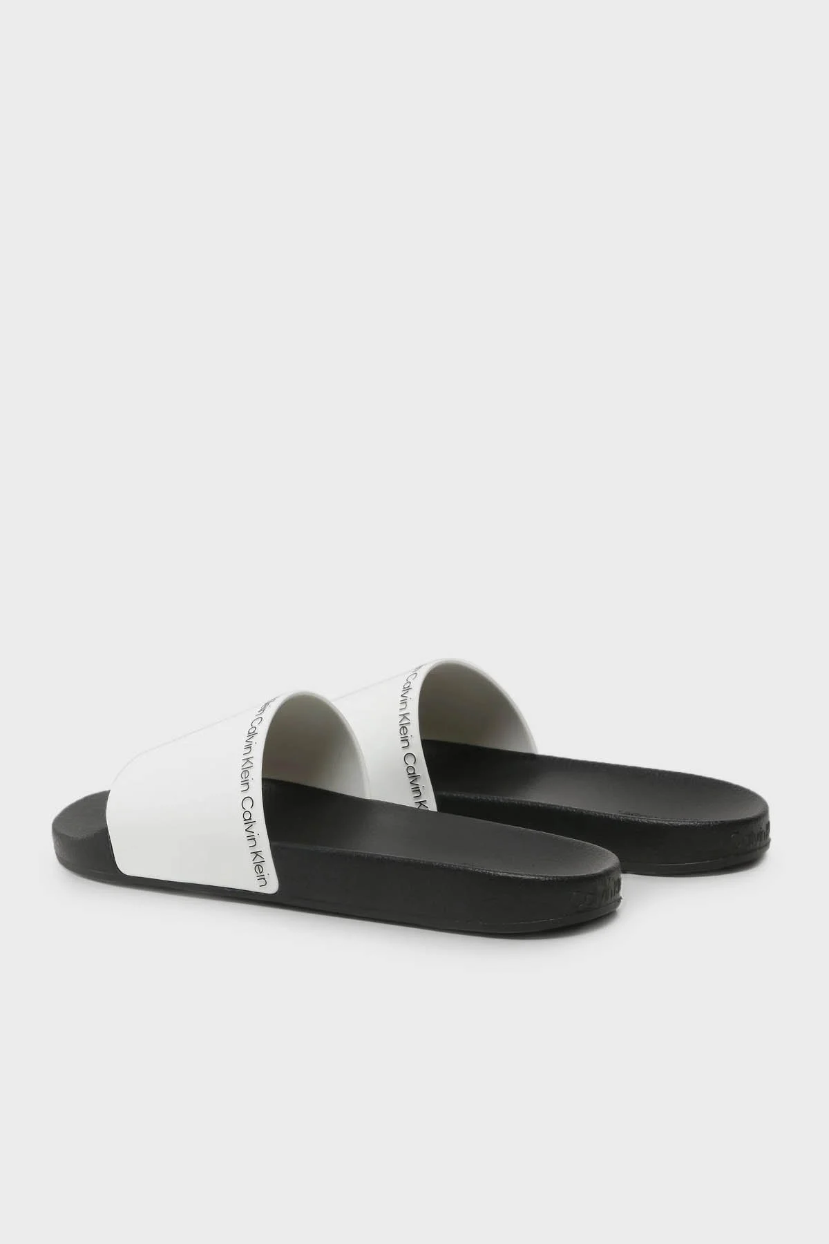 Calvin Klein Logolu HM0HM00981YBR Erkek Terlik HM0HM00981 YBR BEYAZ - 2