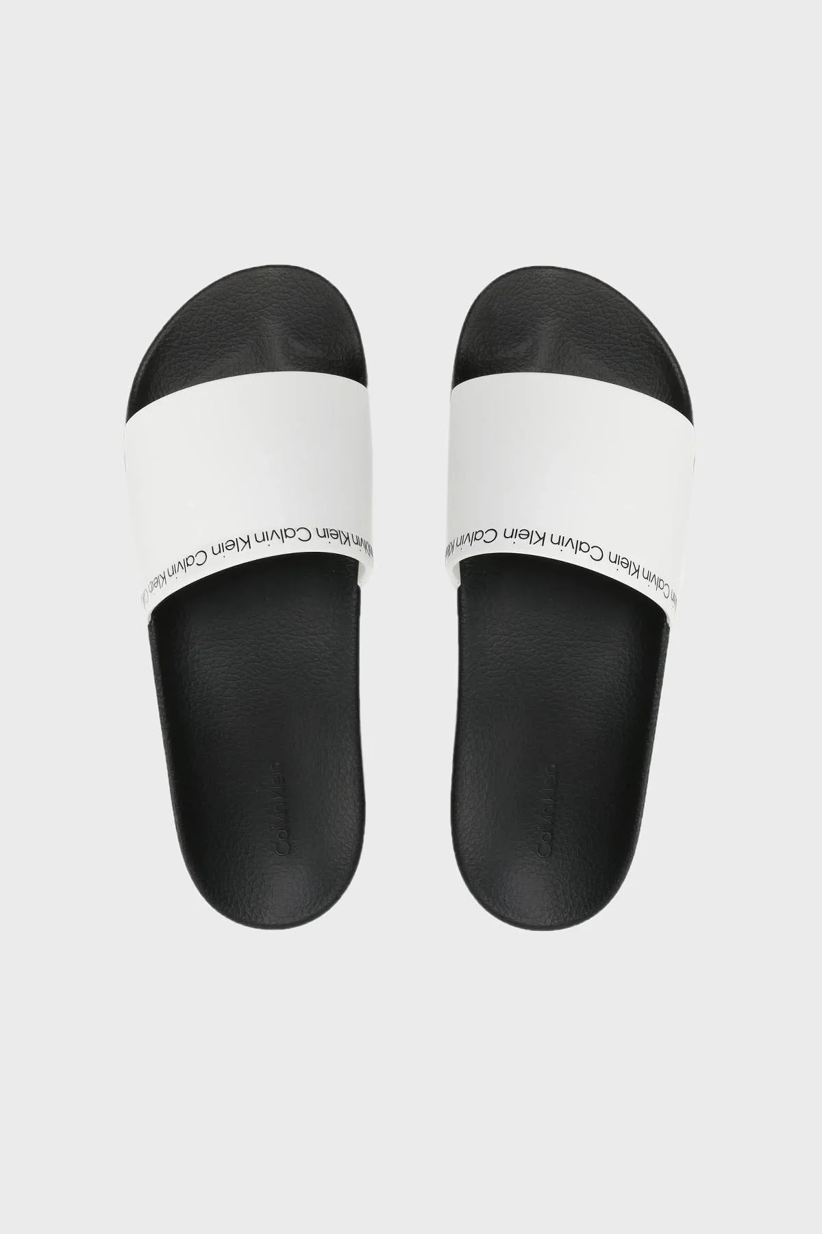 Calvin Klein Logolu HM0HM00981YBR Erkek Terlik HM0HM00981 YBR BEYAZ - 4