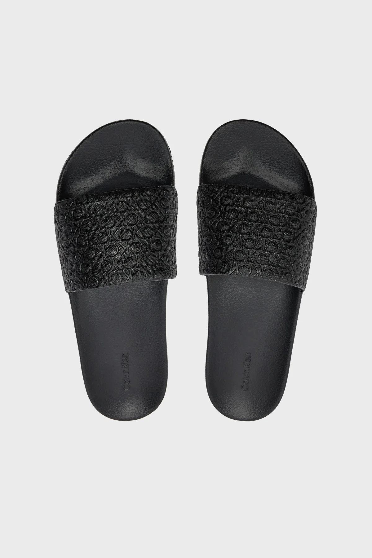 Calvin Klein Logolu HM0HM015170GR Erkek Terlik HM0HM01517 0GR SİYAH - 9