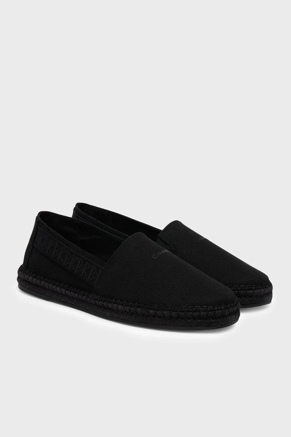 Calvin Klein Logolu HM0HM020750GJ Erkek Espadril HM0HM02075 0GJ SİYAH - 2