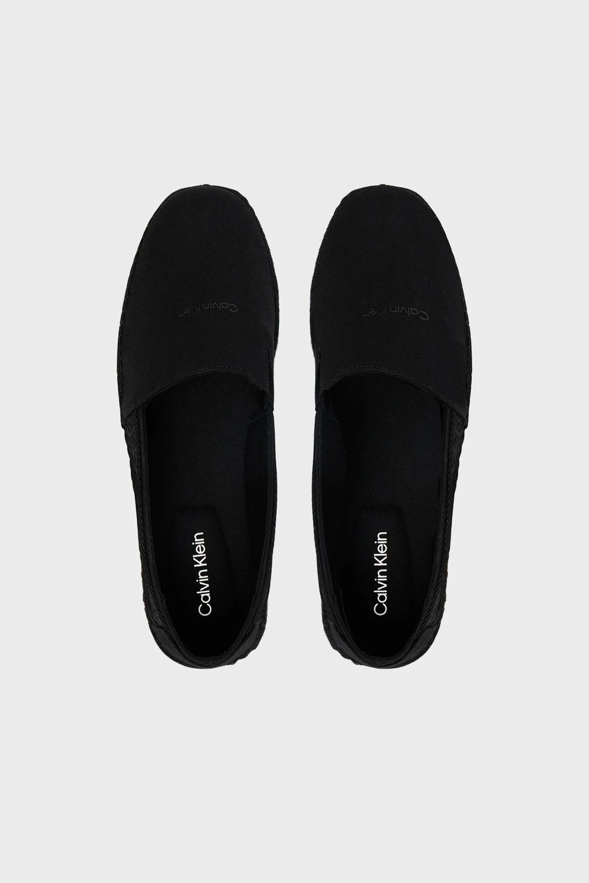 Calvin Klein Logolu HM0HM020750GJ Erkek Espadril HM0HM02075 0GJ SİYAH - 5