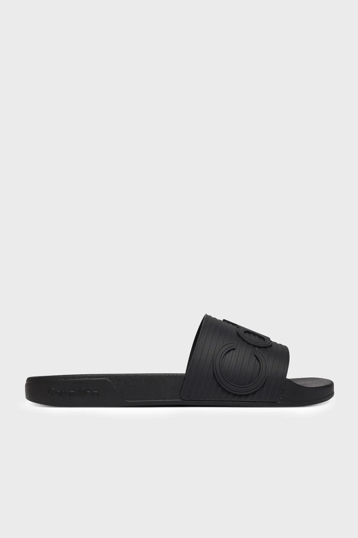 Calvin Klein Logolu HM0HM021130GJ Erkek Terlik HM0HM02113 0GJ SİYAH - 1