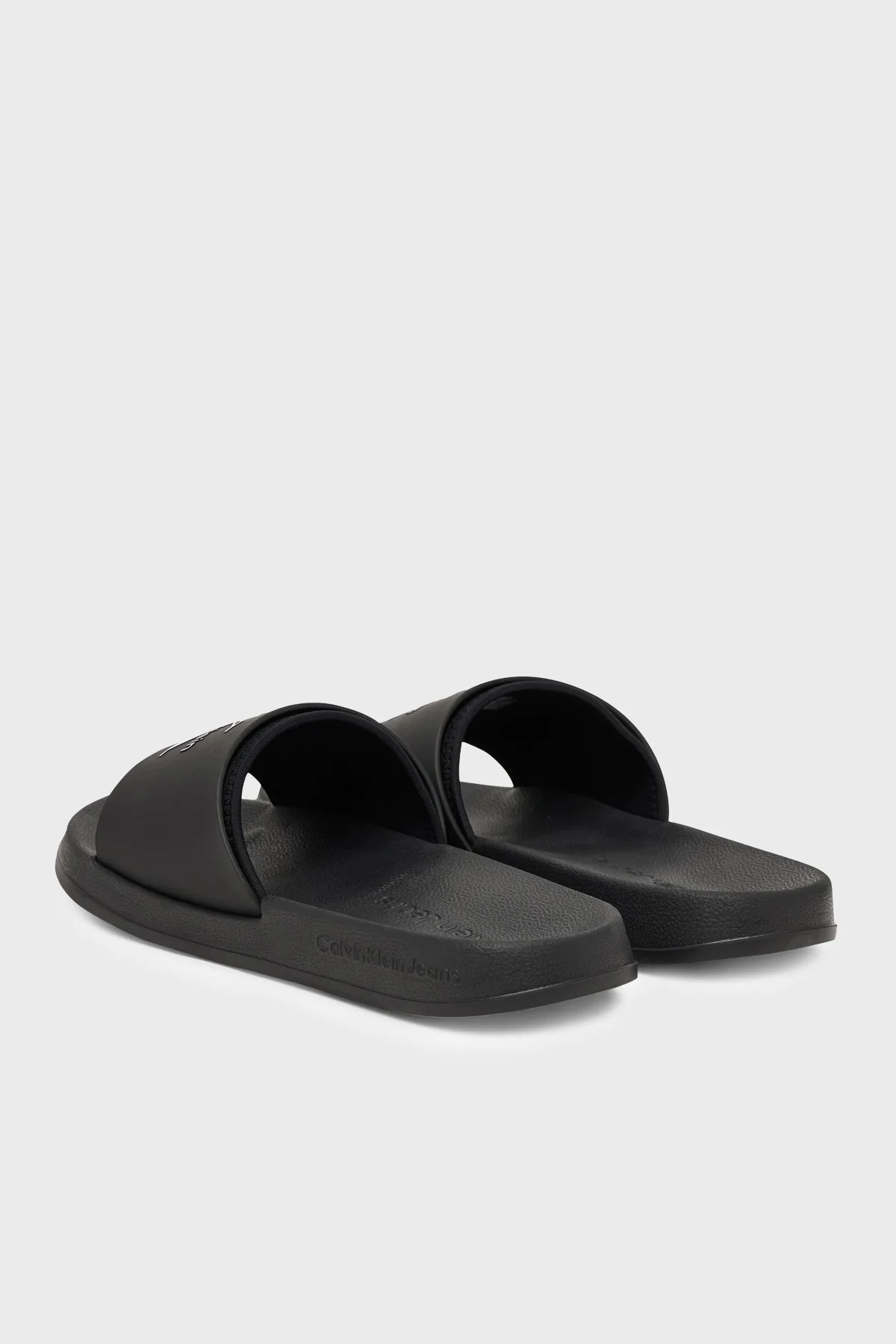 Calvin Klein Logolu HM0HM022290GJ Erkek Terlik HM0HM02229 0GJ SİYAH - 4