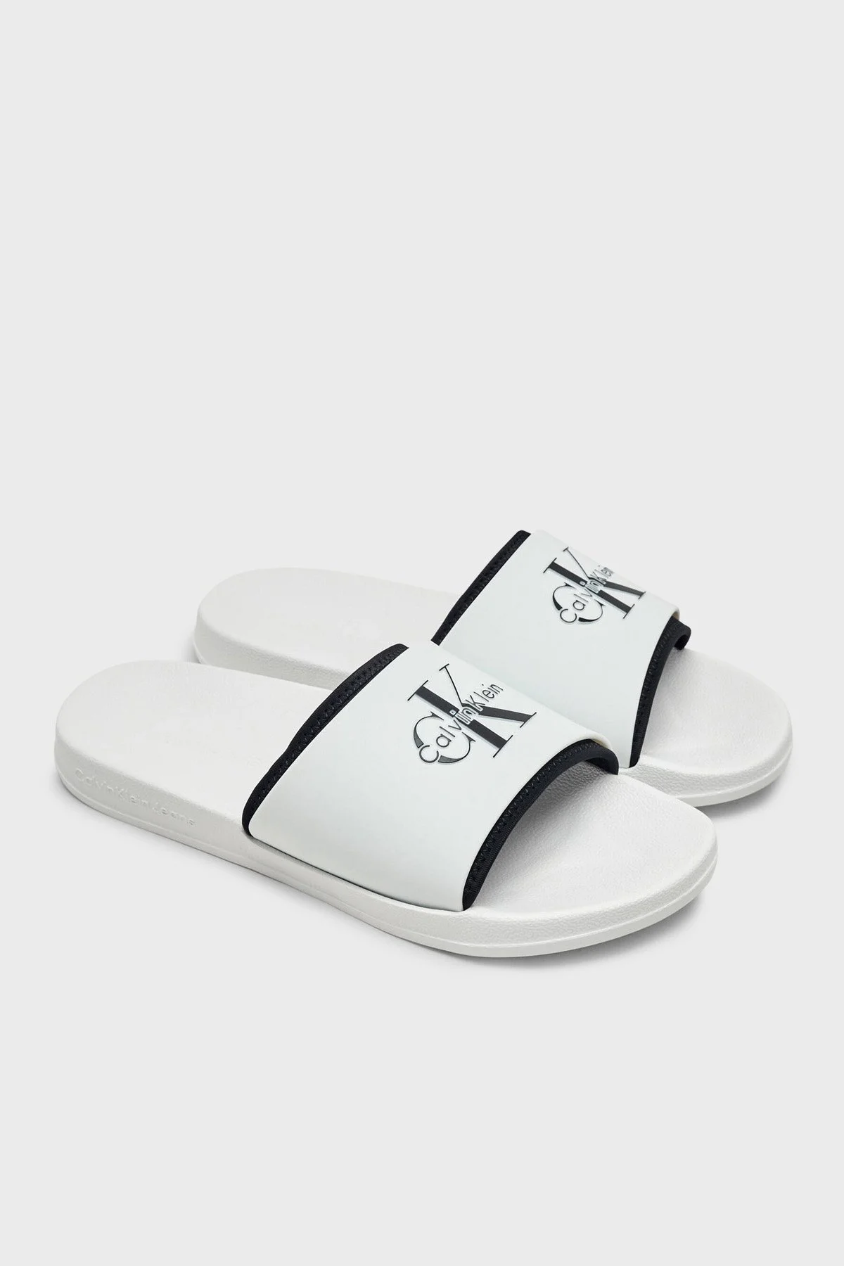 Calvin Klein Logolu HM0HM02229YBR Erkek Terlik HM0HM02229 YBR BEYAZ - 3