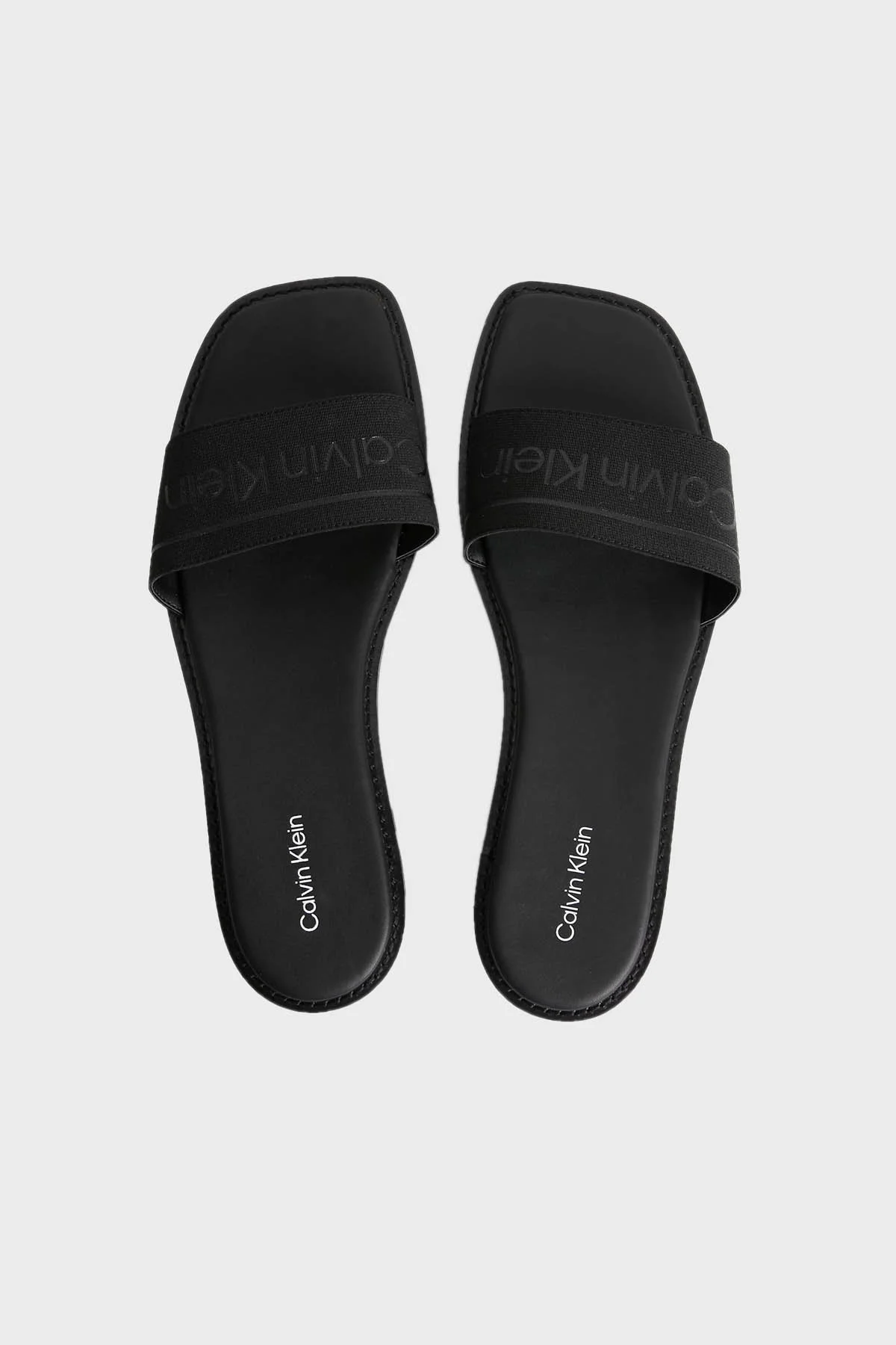 Calvin Klein Logolu HW0HW00817BAX Bayan Terlik HW0HW00817 BAX SİYAH - 3