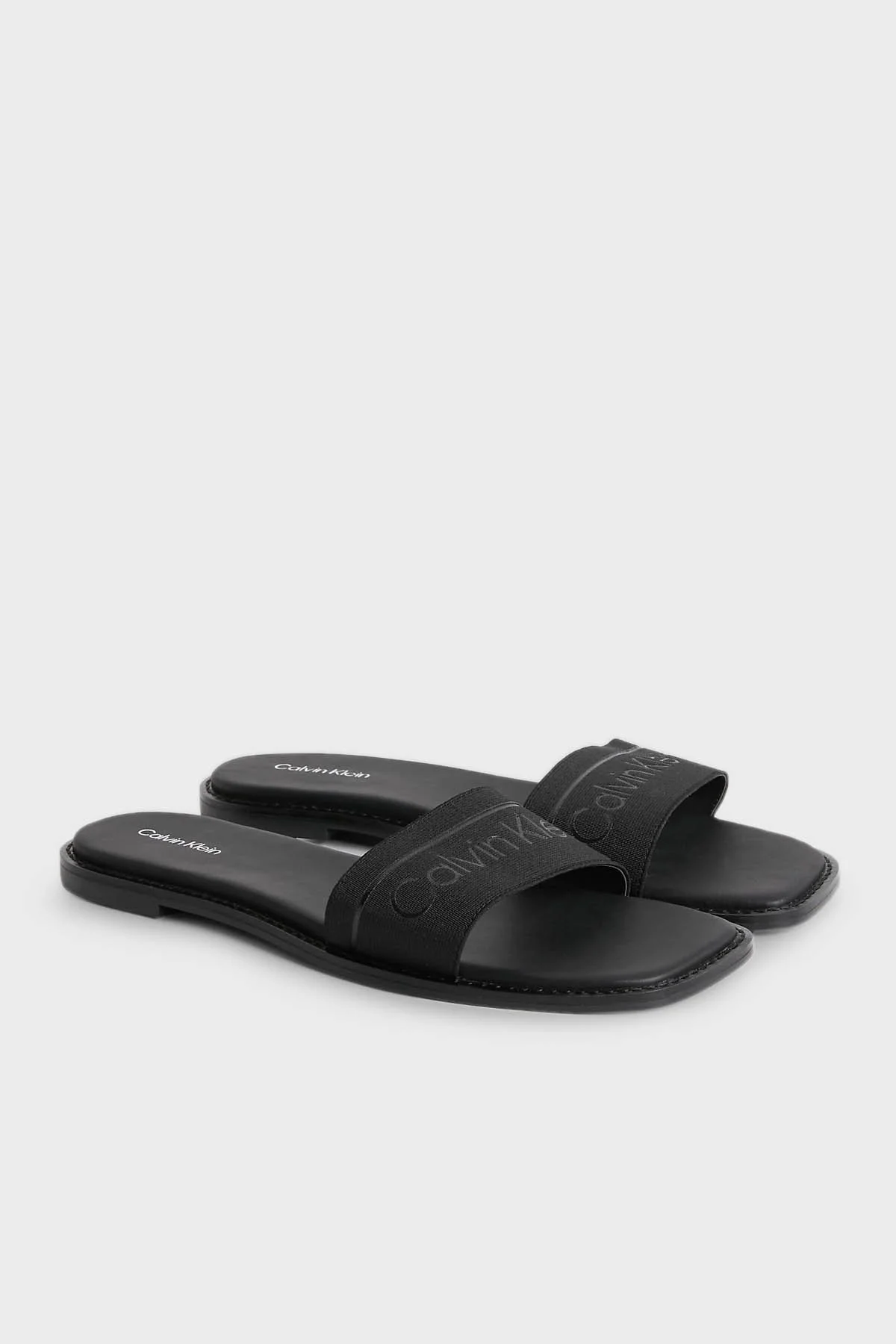 Calvin Klein Logolu HW0HW00817BAX Bayan Terlik HW0HW00817 BAX SİYAH - 6