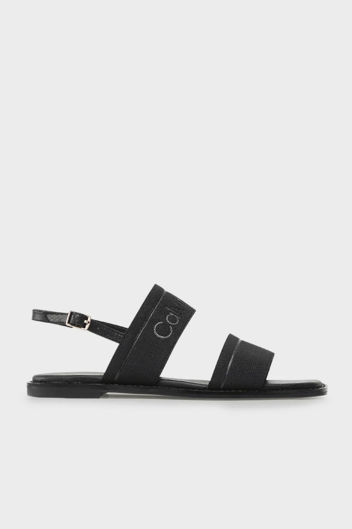 Calvin Klein Logolu HW0HW01496BEH Bayan Sandalet HW0HW01496 BEH SİYAH - 1