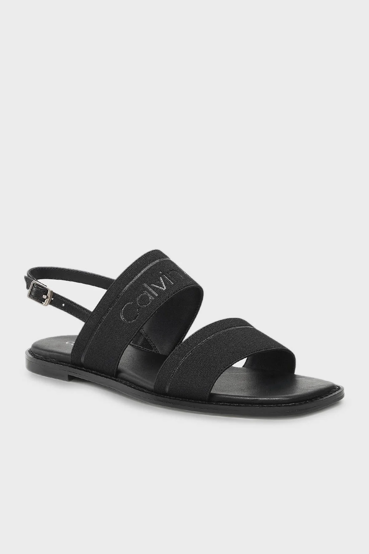 Calvin Klein Logolu HW0HW01496BEH Bayan Sandalet HW0HW01496 BEH SİYAH - 2
