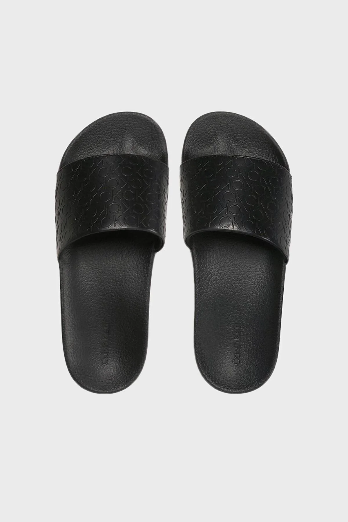 Calvin Klein Logolu HW0HW015070GN Bayan Terlik HW0HW01507 0GN SİYAH - 5