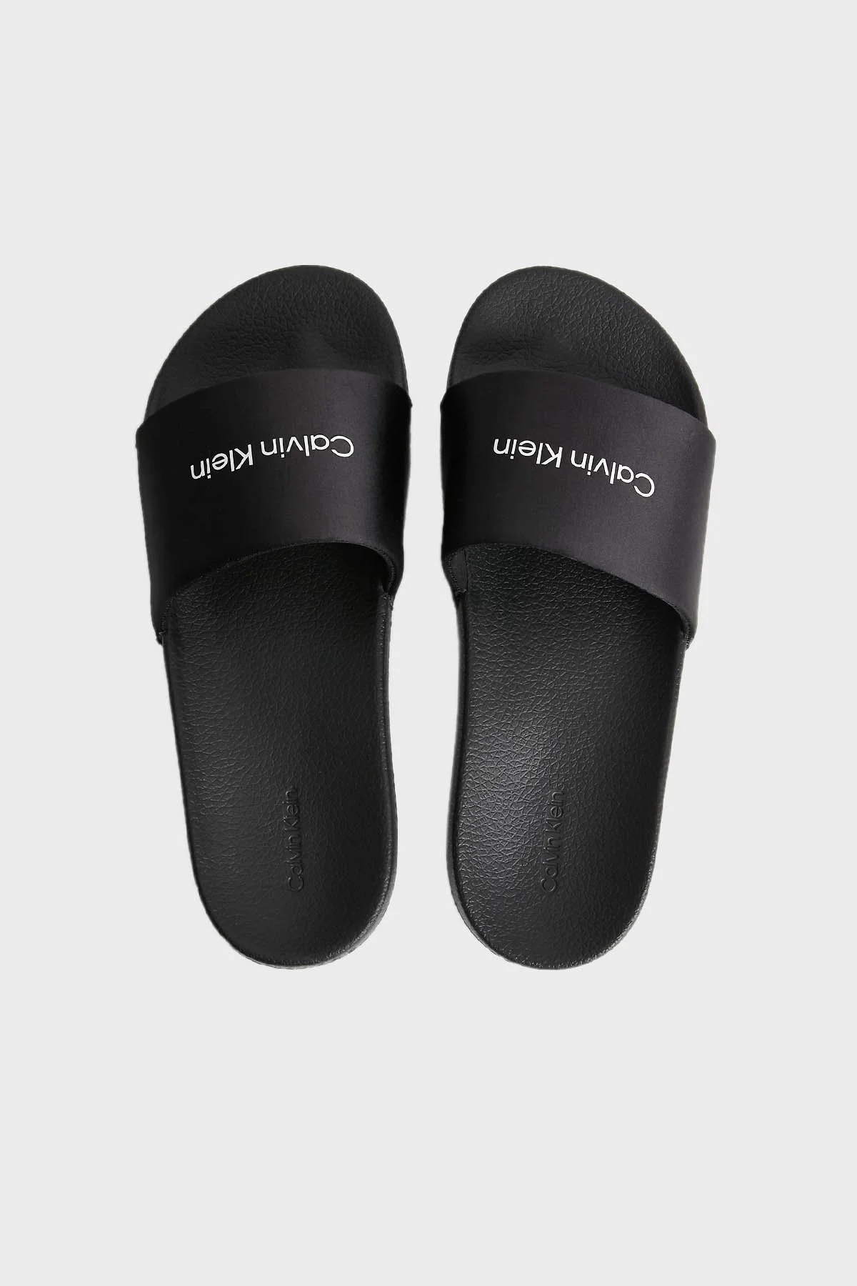 Calvin Klein Logolu HW0HW015080GM Bayan Terlik HW0HW01508 0GM SİYAH - 4