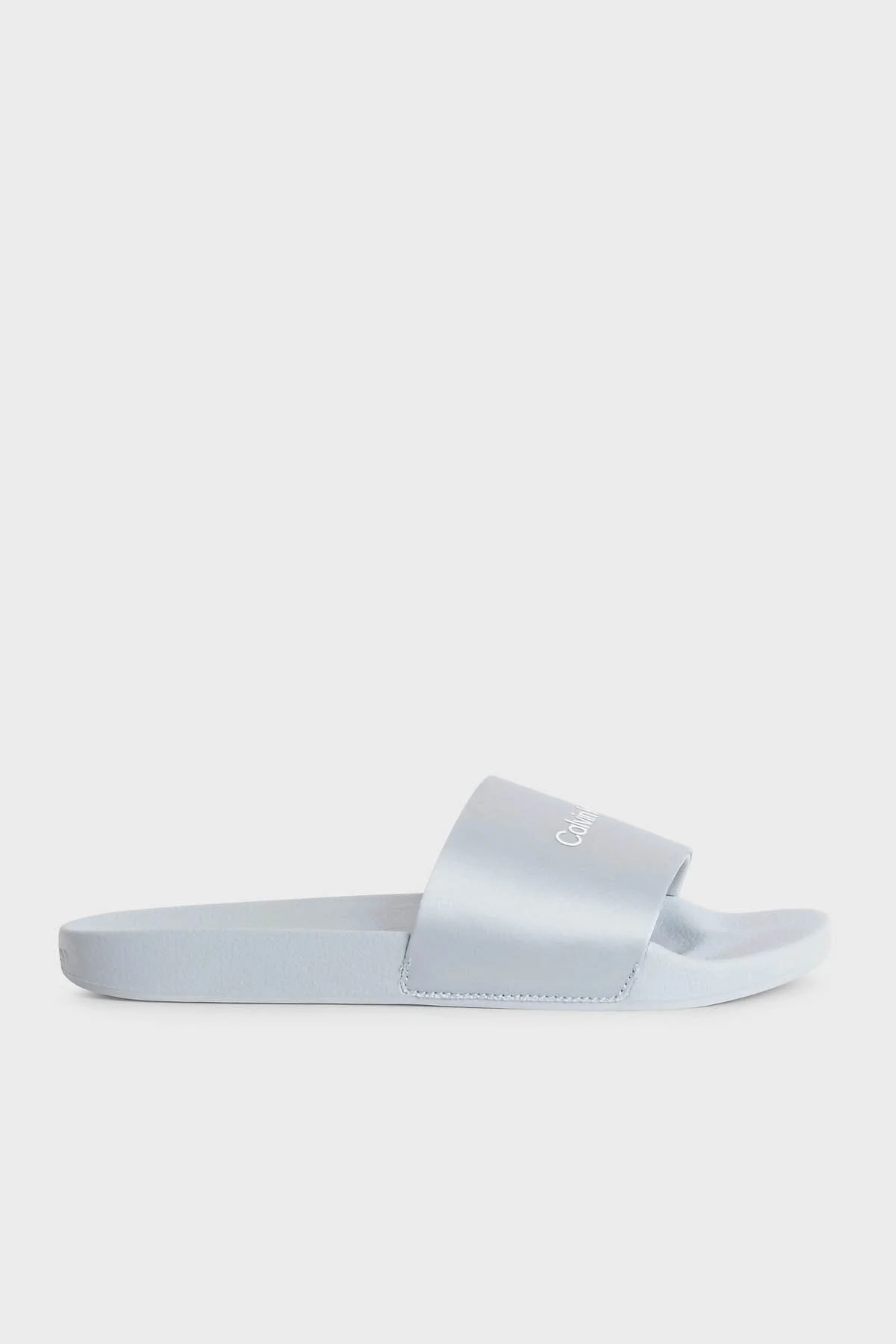 Calvin Klein Logolu HW0HW015080GY Bayan Terlik HW0HW01508 0GY AÇIK MAVİ - 1