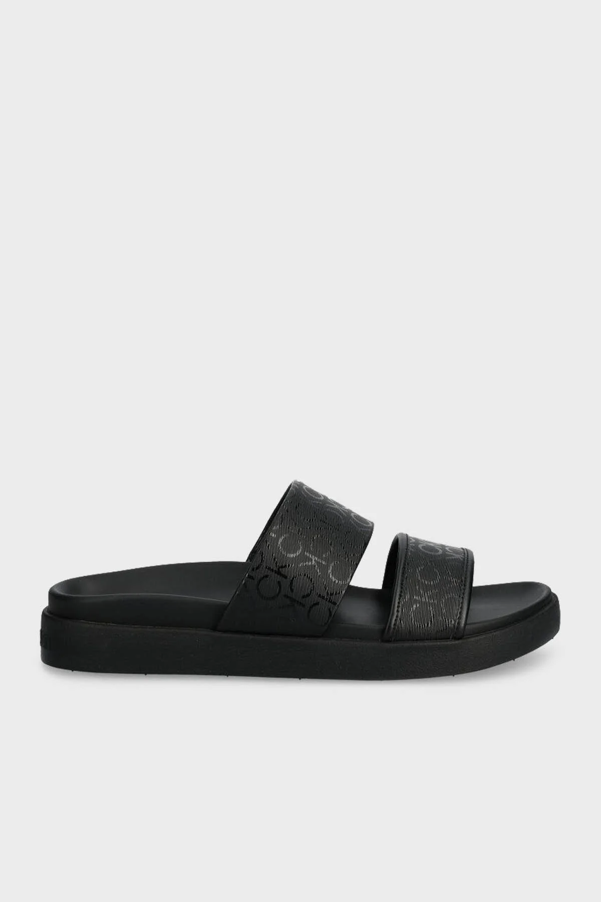 Calvin Klein Logolu HW0HW01957BEH Bayan Terlik HW0HW01957 BEH SİYAH - 1