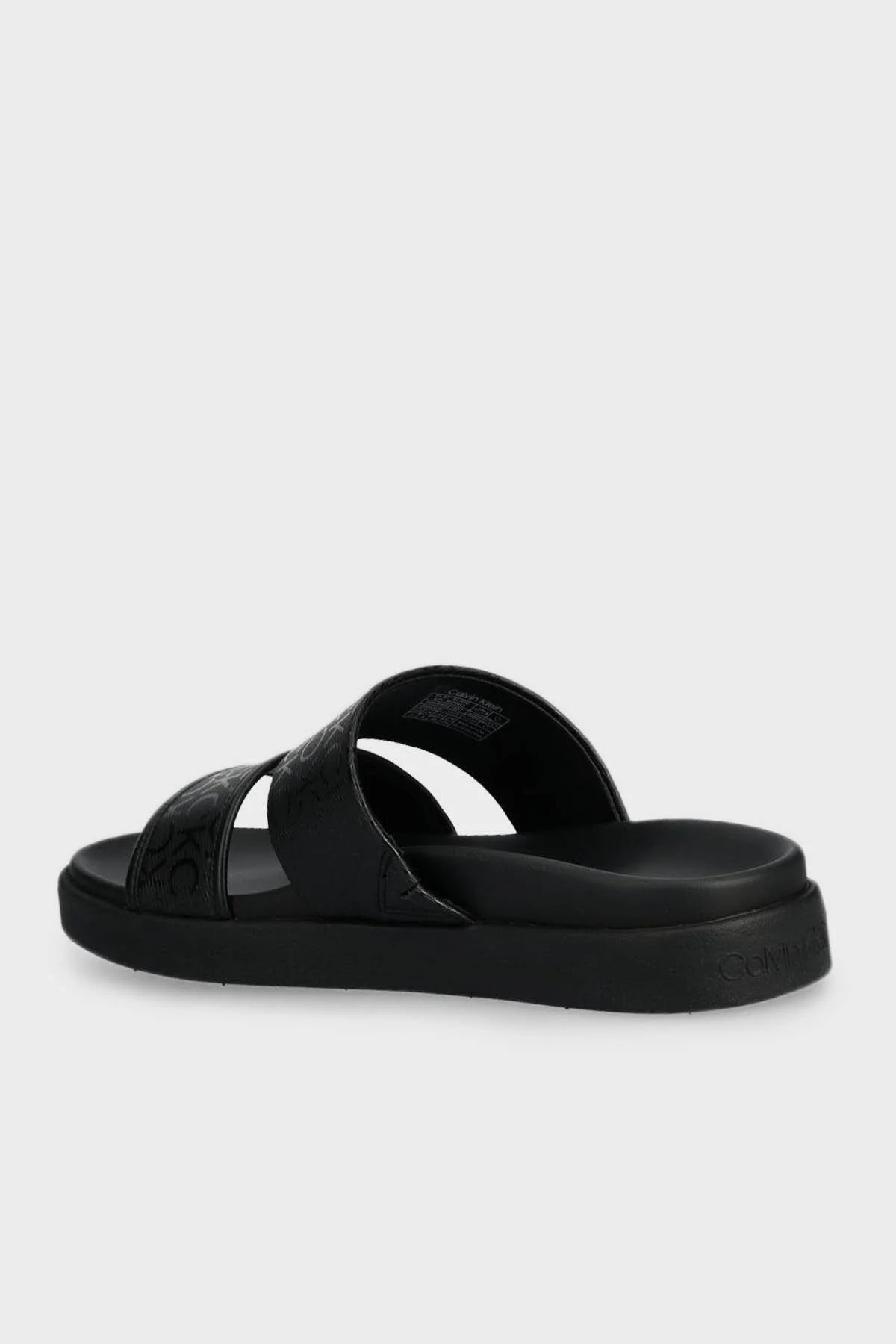 Calvin Klein Logolu HW0HW01957BEH Bayan Terlik HW0HW01957 BEH SİYAH - 3