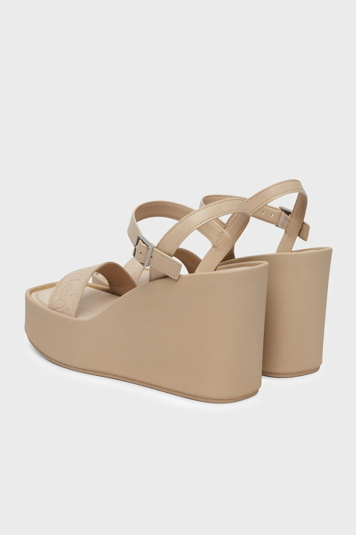 Calvin Klein Logolu HW0HW02882PDT Kadın Sandalet HW0HW02882 PDT GRİ - 4