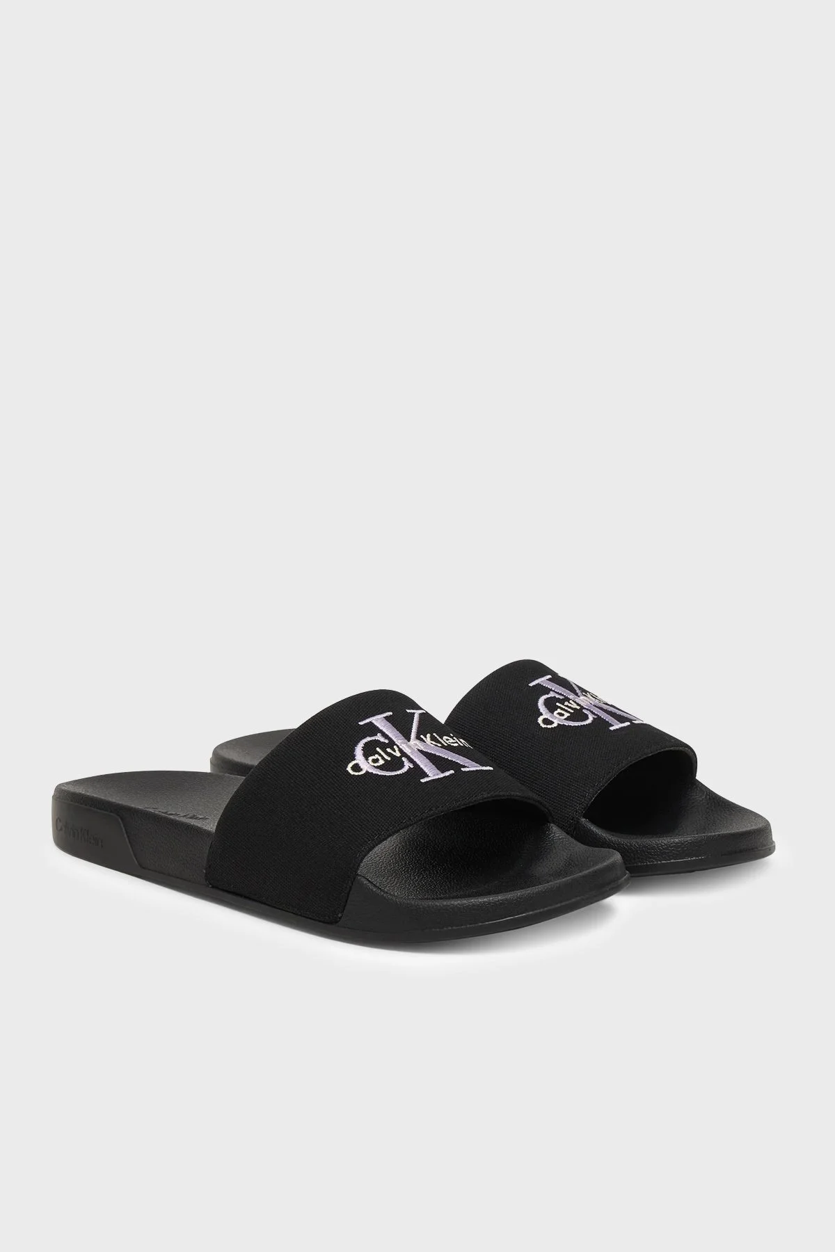 Calvin Klein Logolu HW0HW0295806U Bayan Terlik HW0HW02958 06U SİYAH - 2