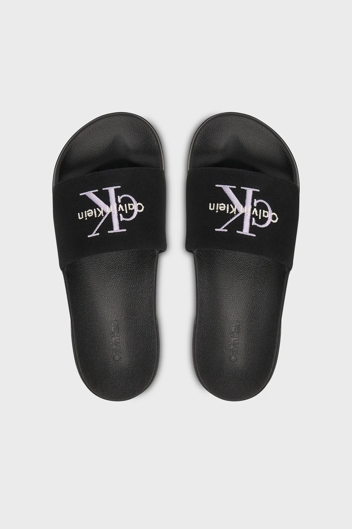 Calvin Klein Logolu HW0HW0295806U Bayan Terlik HW0HW02958 06U SİYAH - 3