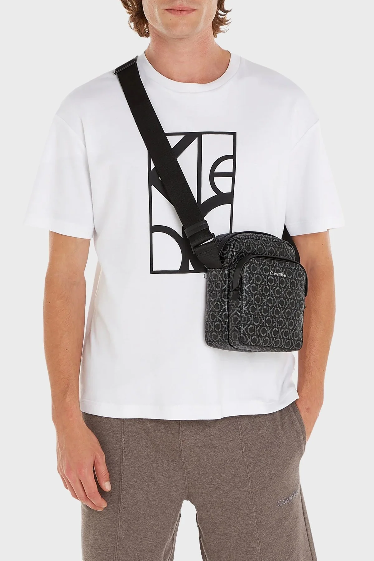 Calvin Klein Logolu K50K5115970GJ Erkek Çanta K50K511597 0GJ SİYAH - 2
