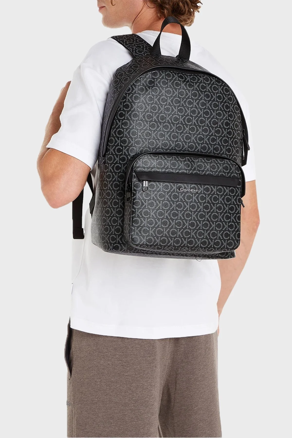 Calvin Klein Logolu K50K5117550GJ Erkek Sırt Çantası K50K511755 0GJ SİYAH - 2