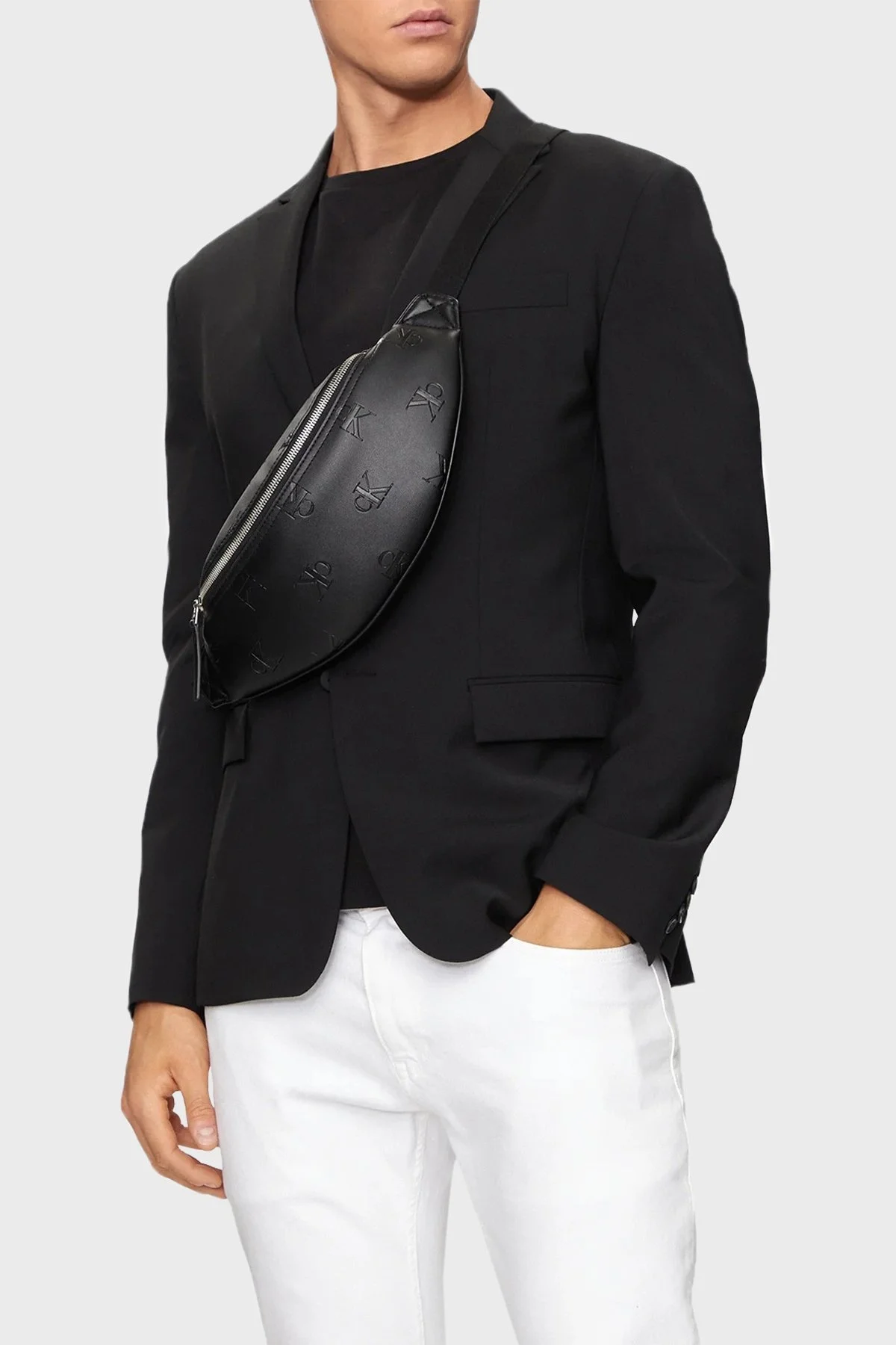 Calvin Klein Logolu K50K5120150GK Erkek Bel Çantası K50K512015 0GK SİYAH - 2