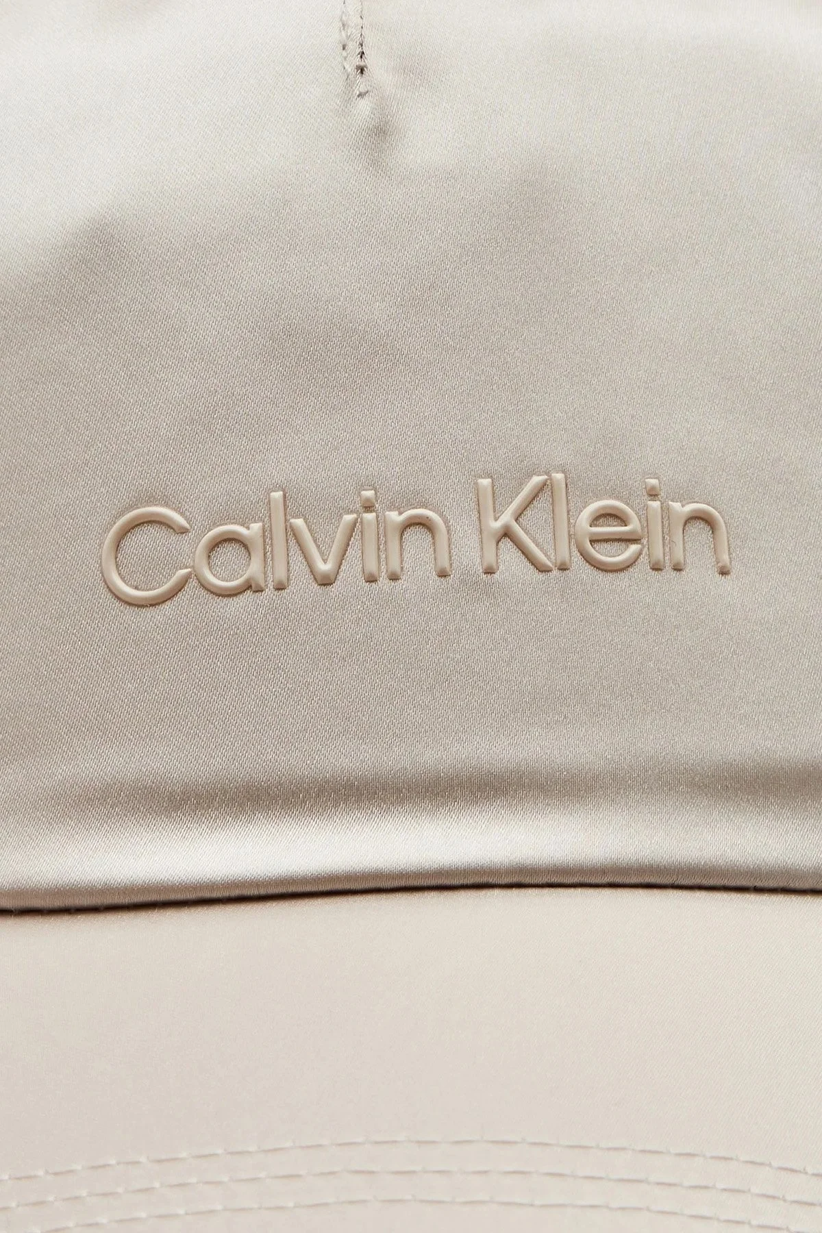 Calvin Klein Logolu K60K610542PC4 Bayan Şapka K60K610542 PC4 EKRU - 3