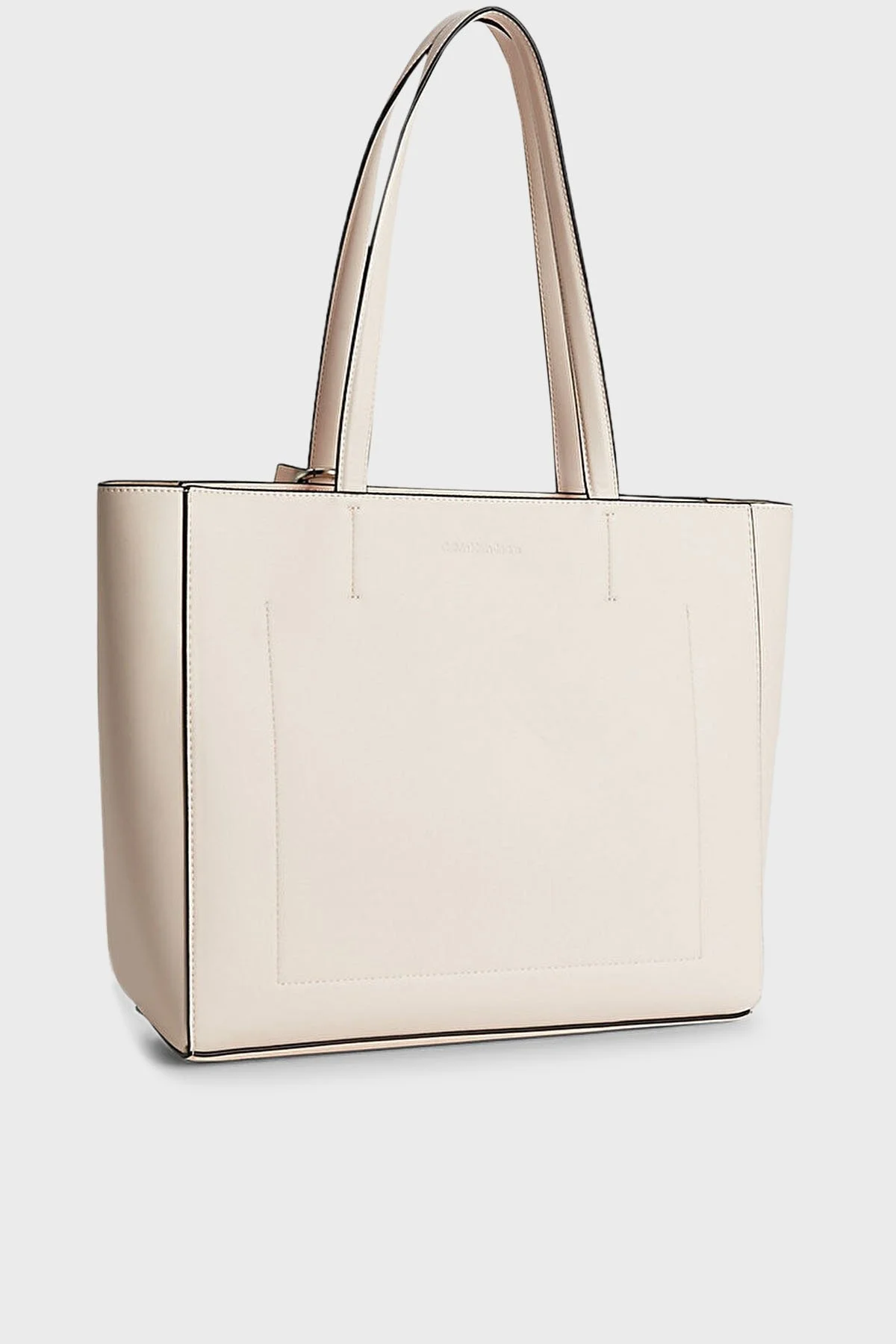 Calvin Klein Logolu K60K610553TGE Bayan Çanta K60K610553 TGE BEJ - 3