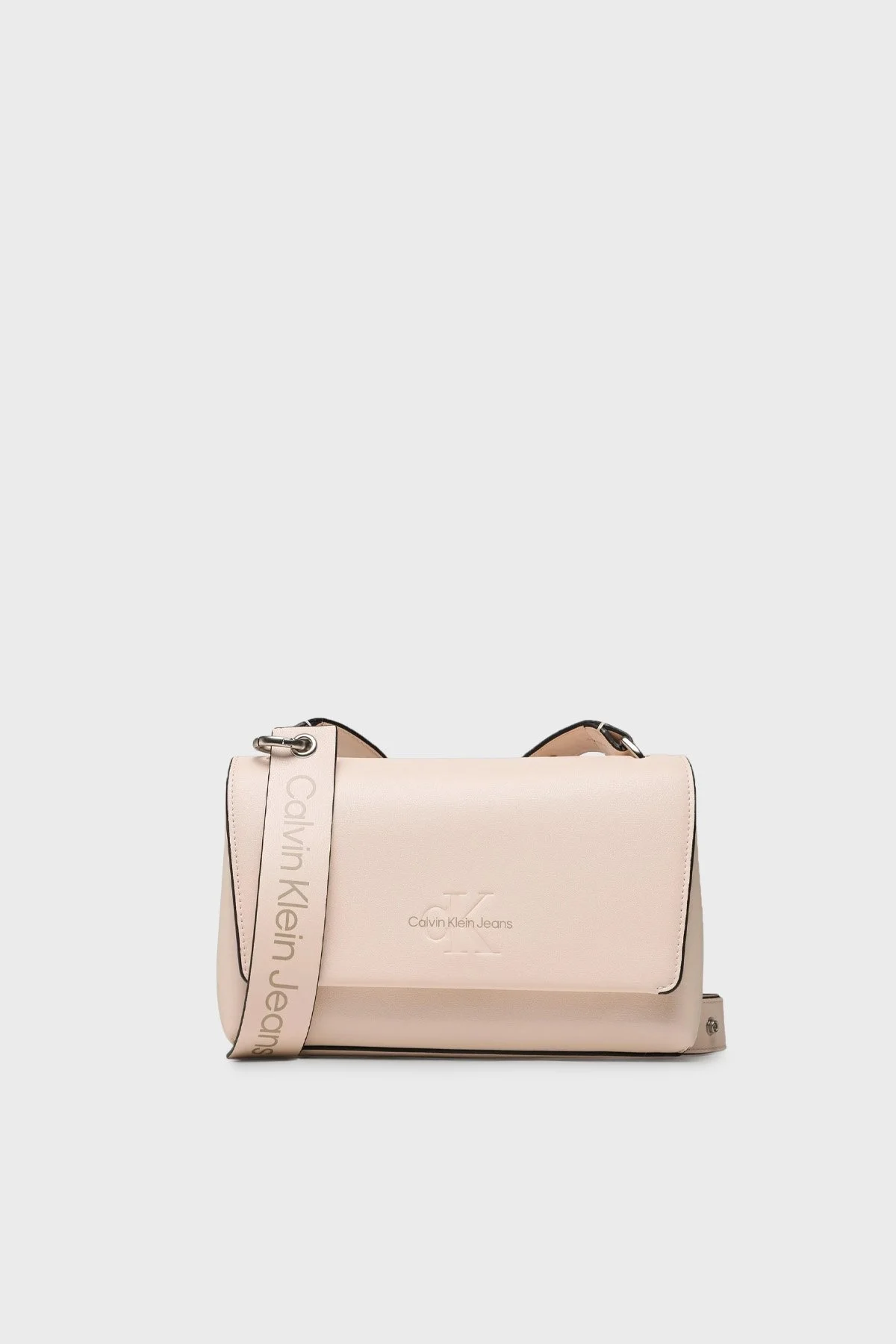 Calvin Klein Logolu K60K610554TGE Bayan Çanta K60K610554 TGE PUDRA - 1