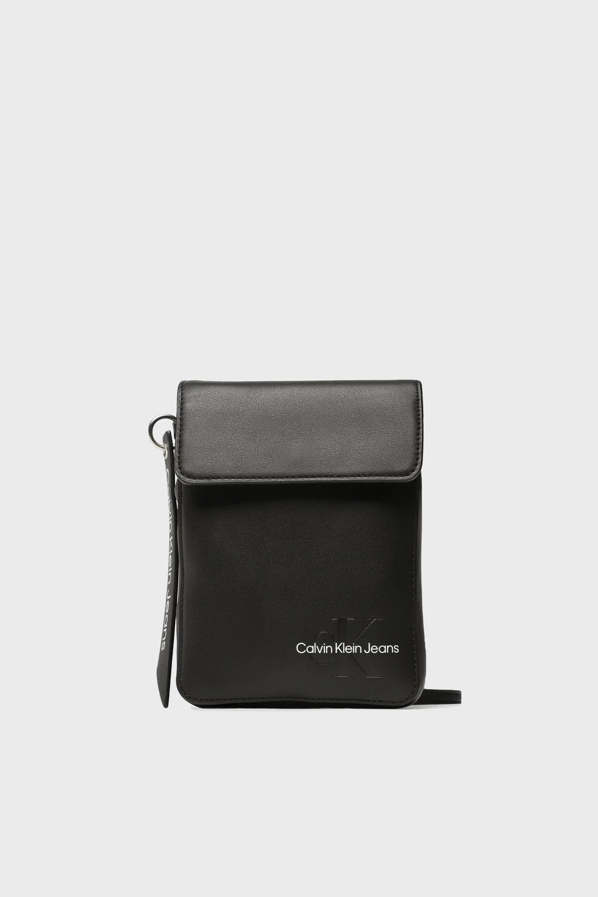 Calvin Klein Logolu K60K610608BDS Bayan Telefon Çantası K60K610608 BDS SİYAH - 1