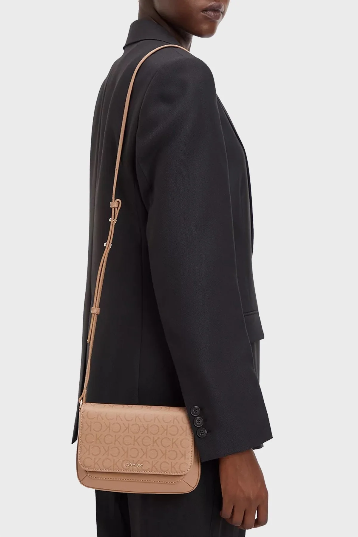 Calvin Klein Logolu K60K6106330HE Bayan Çanta K60K610633 0HE BEJ - 2